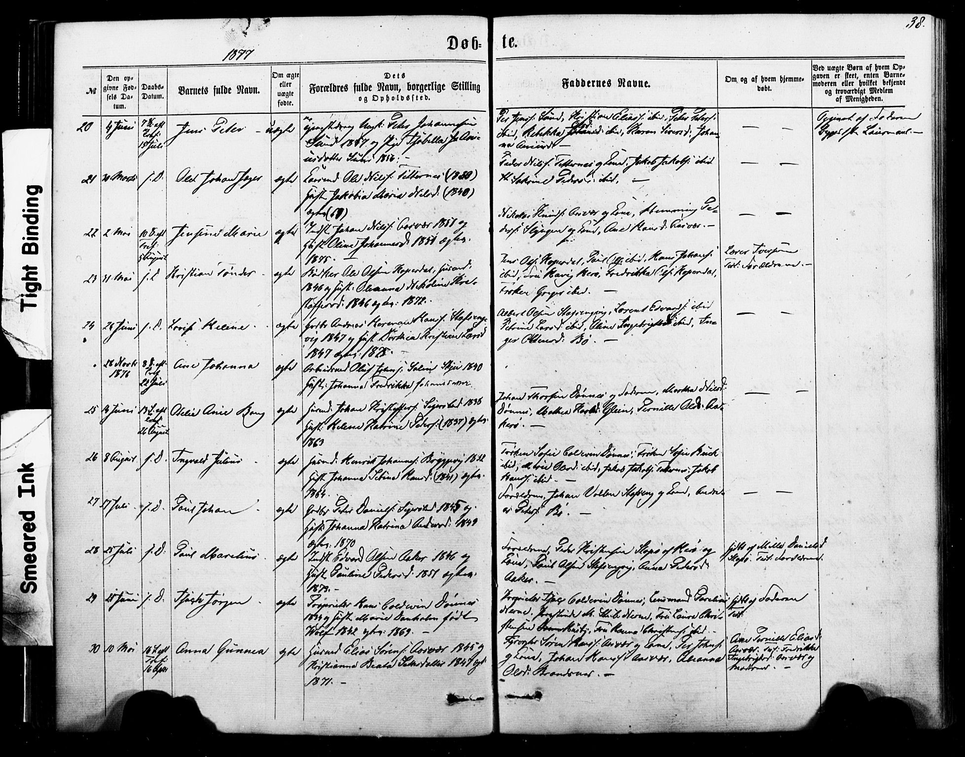 Ministerialprotokoller, klokkerbøker og fødselsregistre - Nordland, AV/SAT-A-1459/835/L0524: Parish register (official) no. 835A02, 1865-1880, p. 38