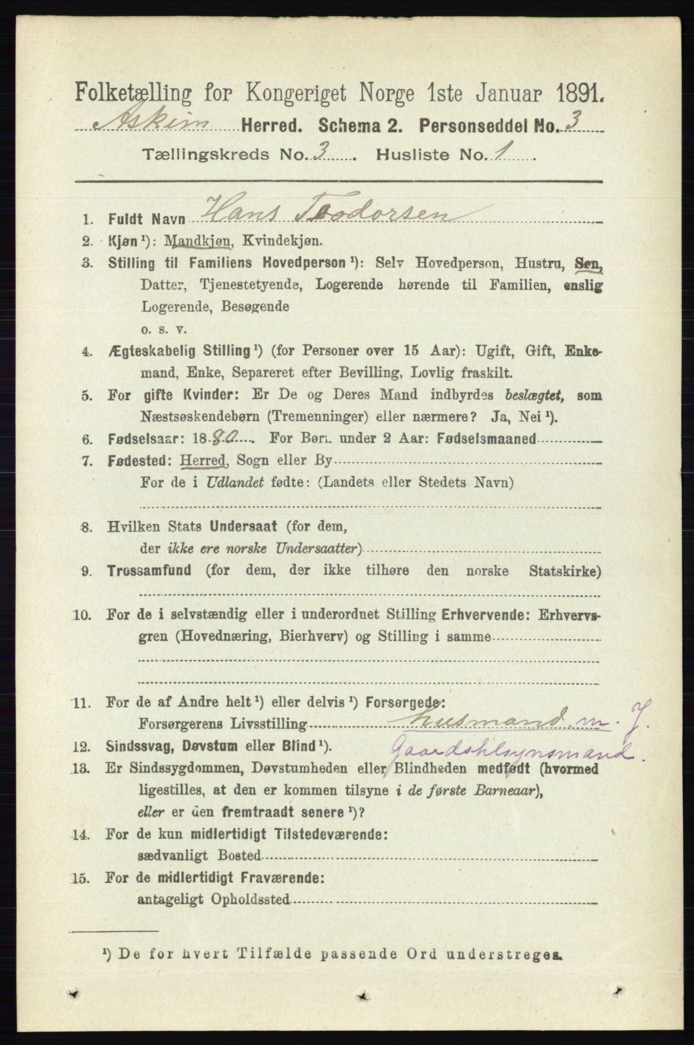 RA, 1891 census for 0124 Askim, 1891, p. 369