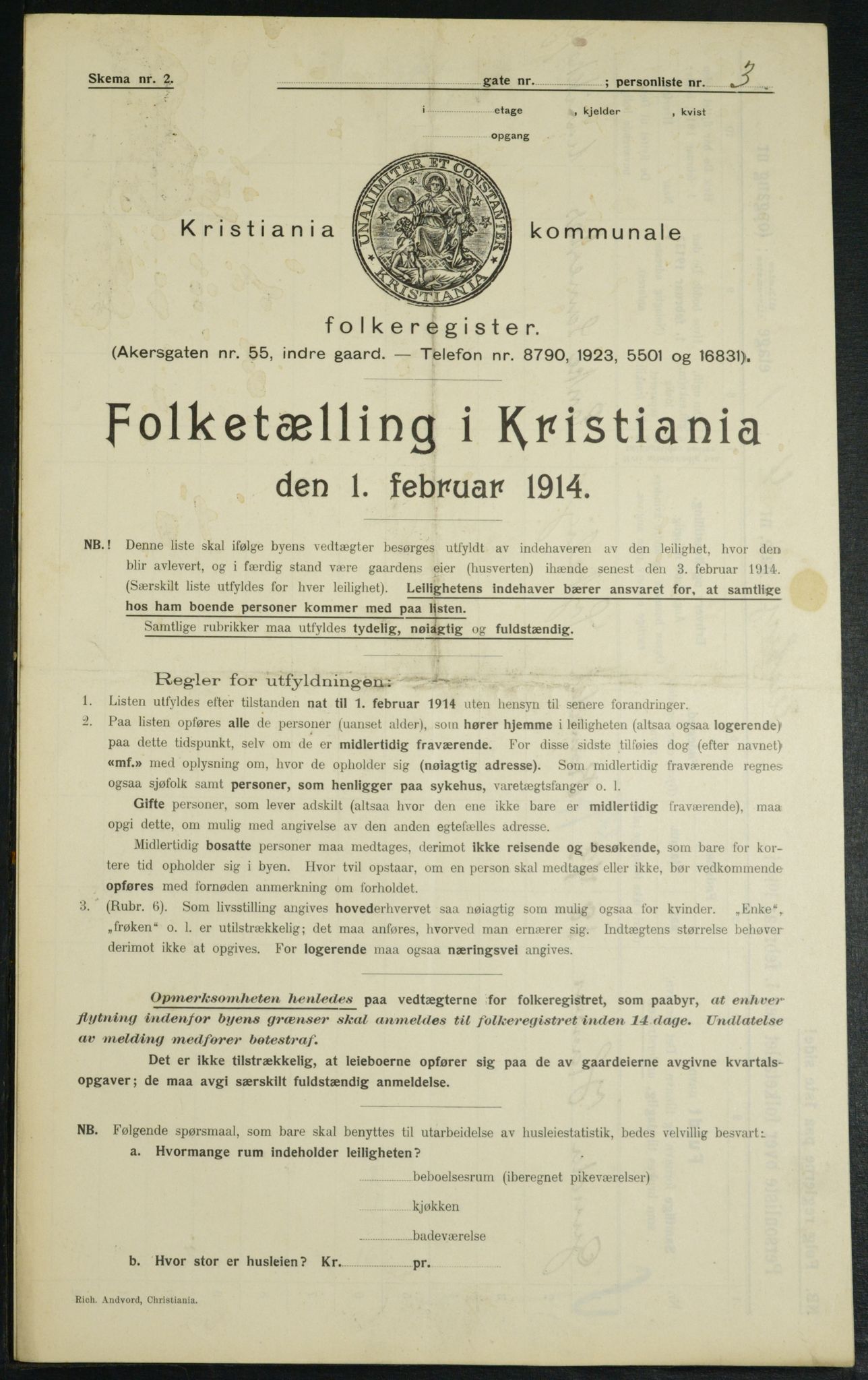 OBA, Municipal Census 1914 for Kristiania, 1914, p. 24767