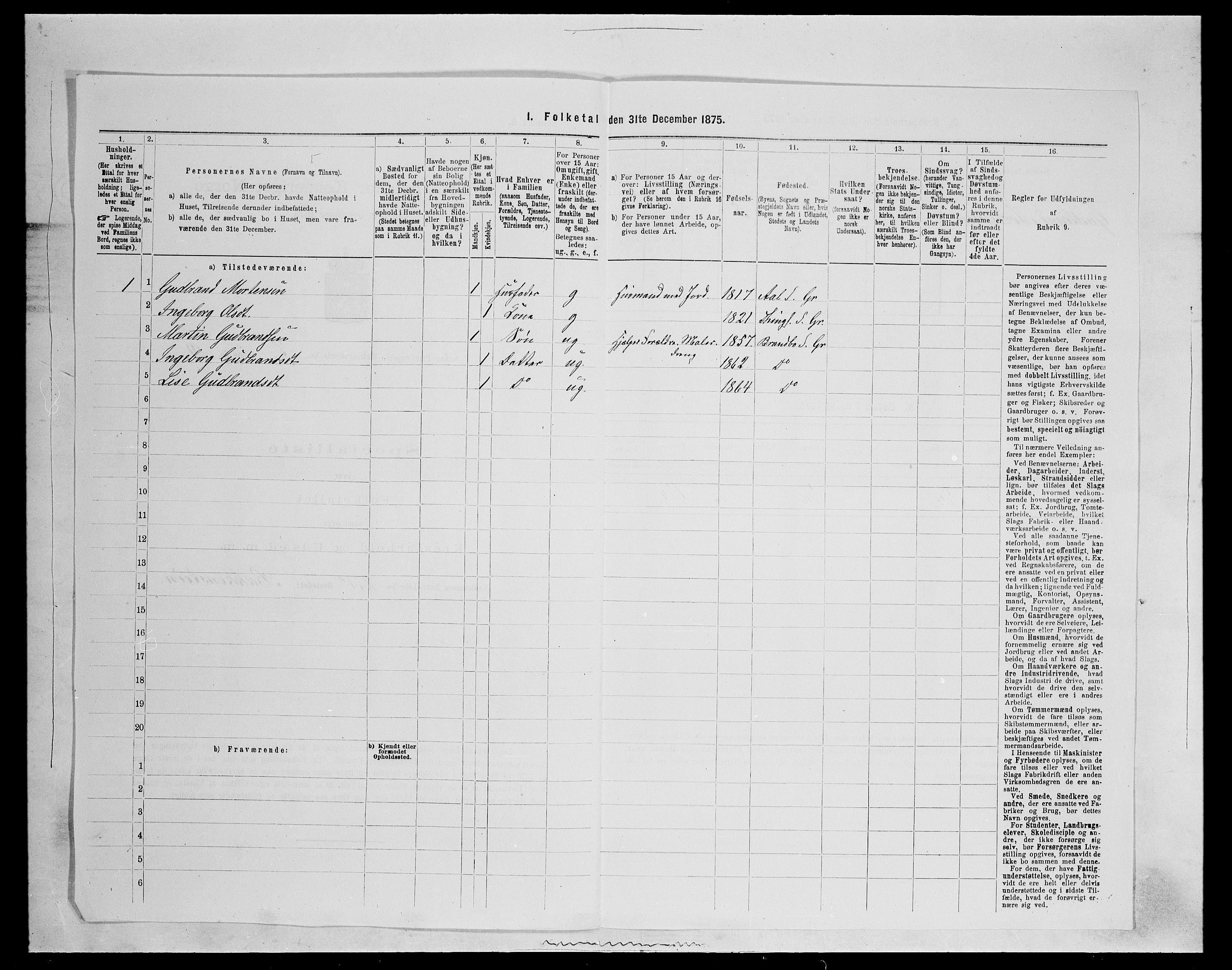 SAH, 1875 census for 0534P Gran, 1875, p. 1195