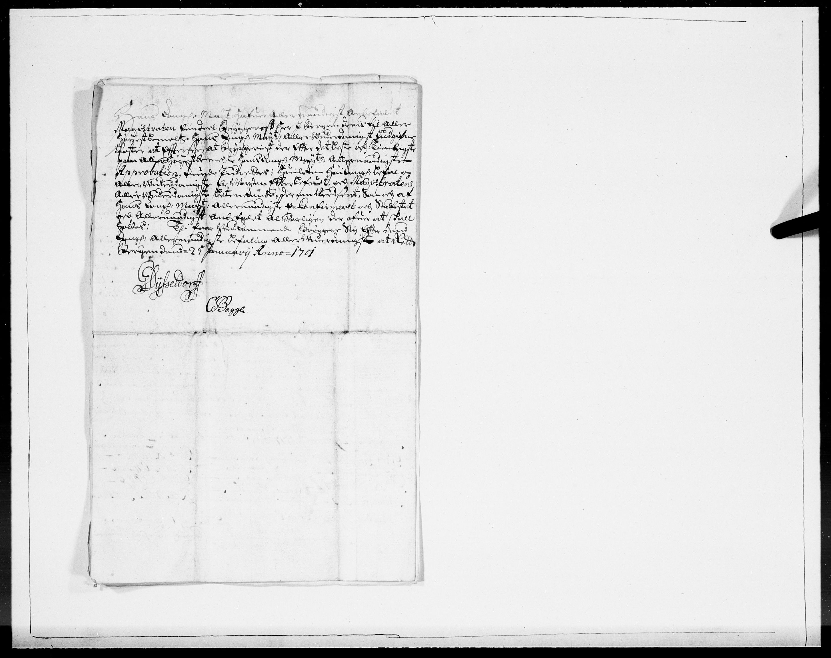 Danske Kanselli 1572-1799, AV/RA-EA-3023/F/Fc/Fcc/Fcca/L0052: Norske innlegg 1572-1799, 1701, p. 214