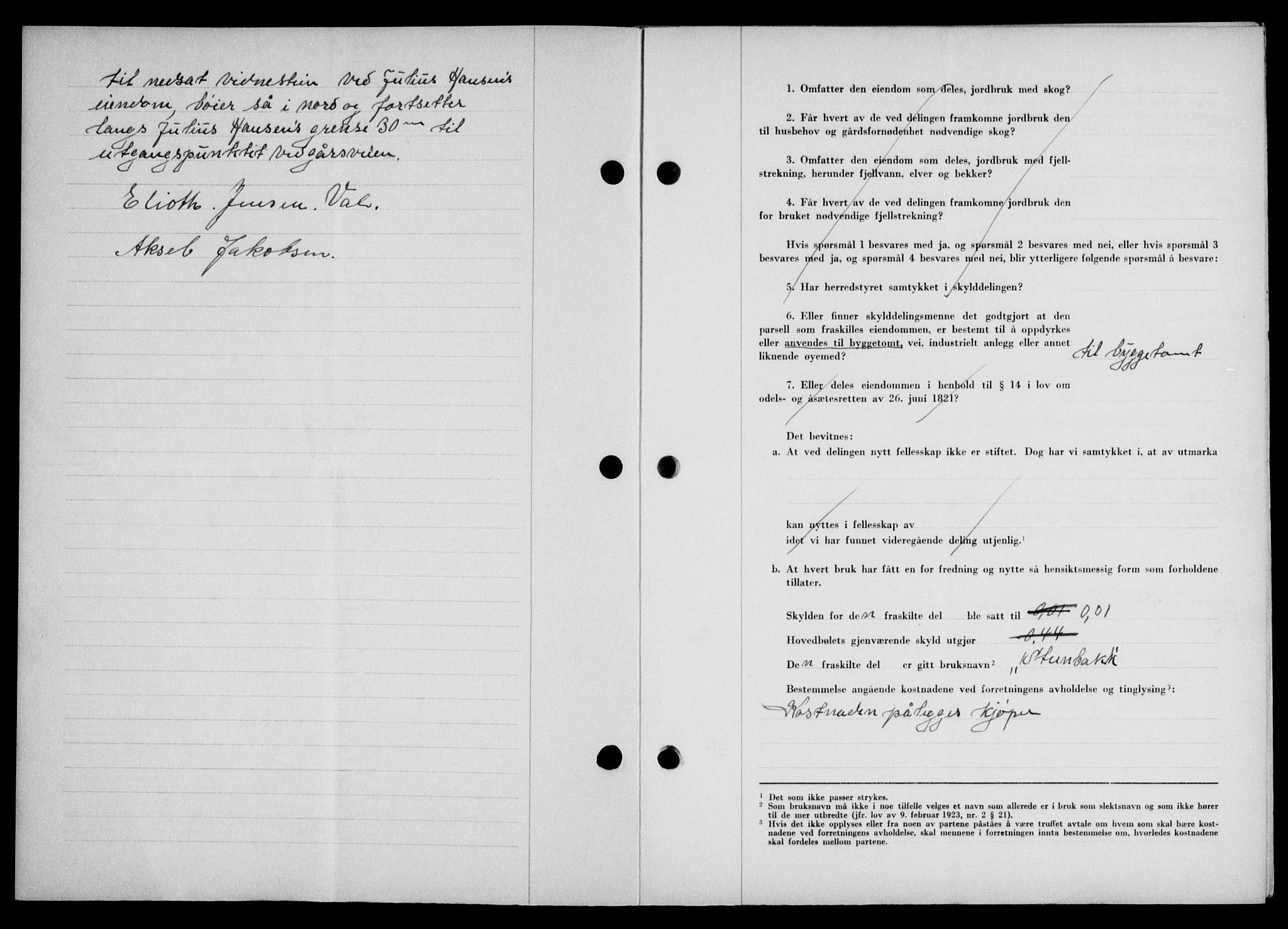 Lofoten sorenskriveri, SAT/A-0017/1/2/2C/L0025a: Mortgage book no. 25a, 1950-1951, Diary no: : 3277/1950