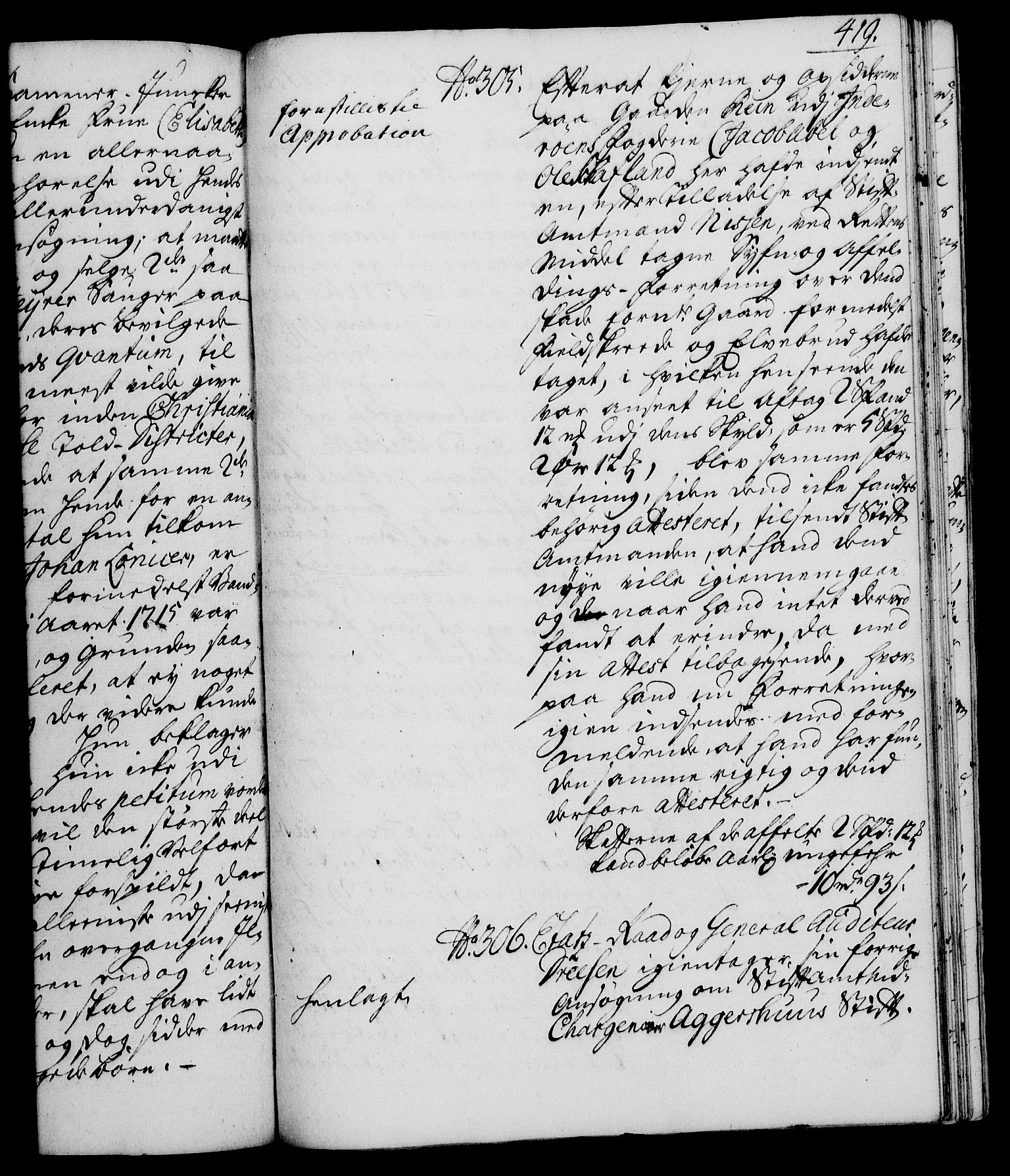 Rentekammeret, Kammerkanselliet, RA/EA-3111/G/Gh/Gha/L0019: Norsk ekstraktmemorialprotokoll (merket RK 53.64), 1736-1737, p. 419