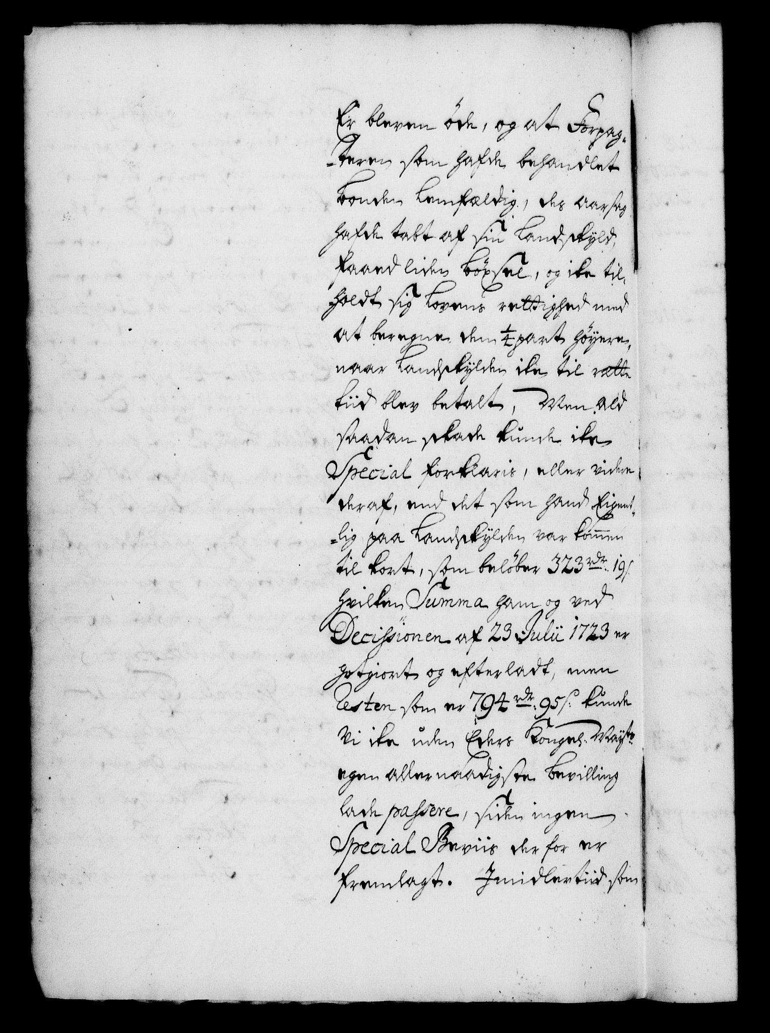 Rentekammeret, Kammerkanselliet, AV/RA-EA-3111/G/Gf/Gfa/L0006: Norsk relasjons- og resolusjonsprotokoll (merket RK 52.6), 1723, p. 1358