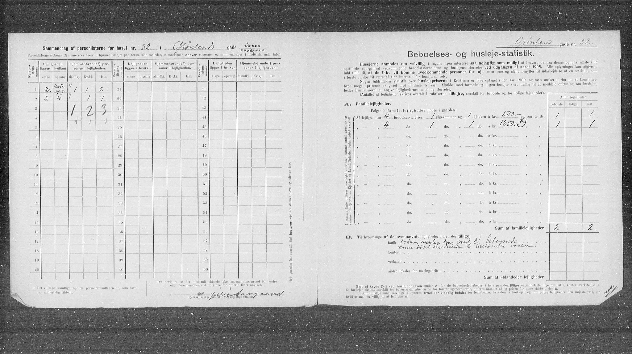 OBA, Municipal Census 1905 for Kristiania, 1905, p. 16467