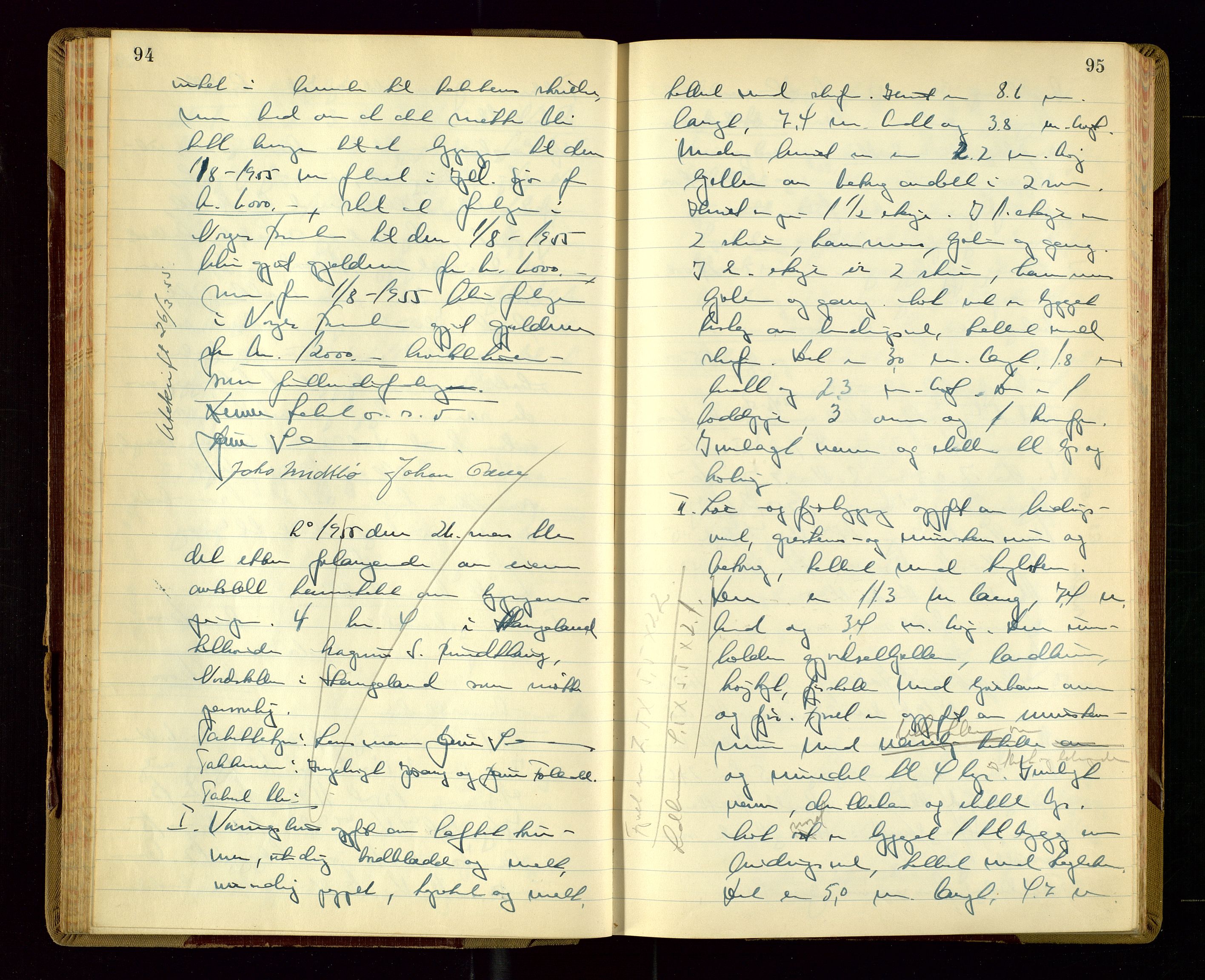 Avaldsnes lensmannskontor, AV/SAST-A-100286/Goa/L0010: "Branntakstprotokoll", 1955, p. 94-95