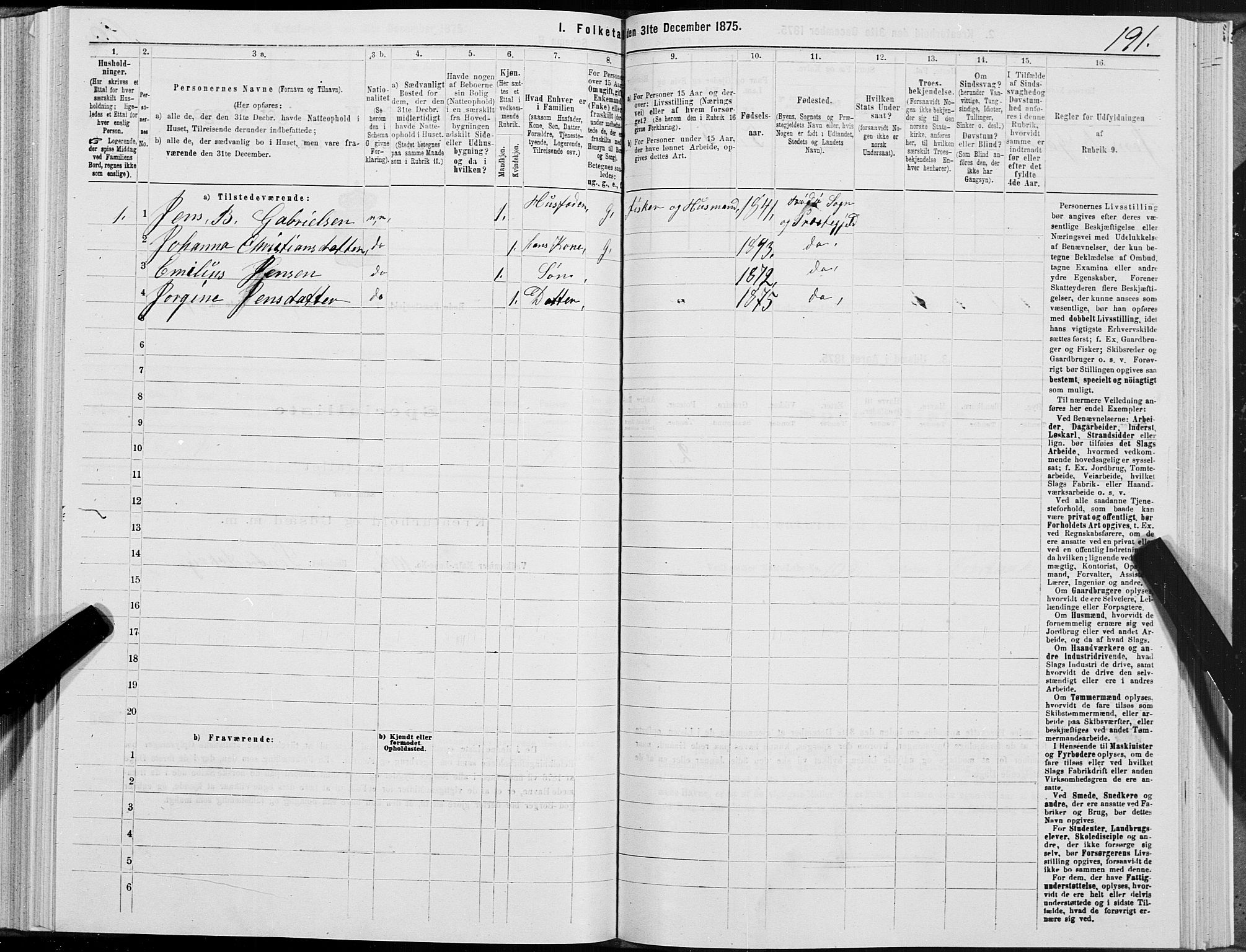 SAT, 1875 census for 1836P Rødøy, 1875, p. 2191