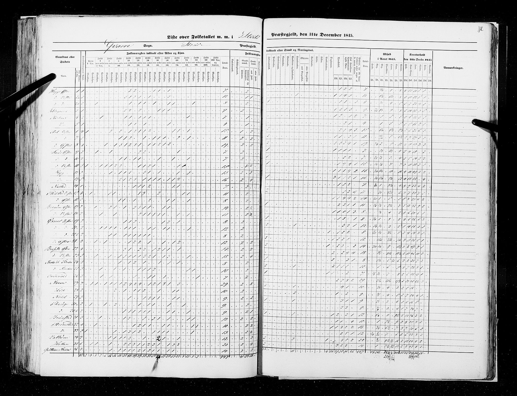 RA, Census 1845, vol. 9A: Nordre Trondhjems amt, 1845, p. 112