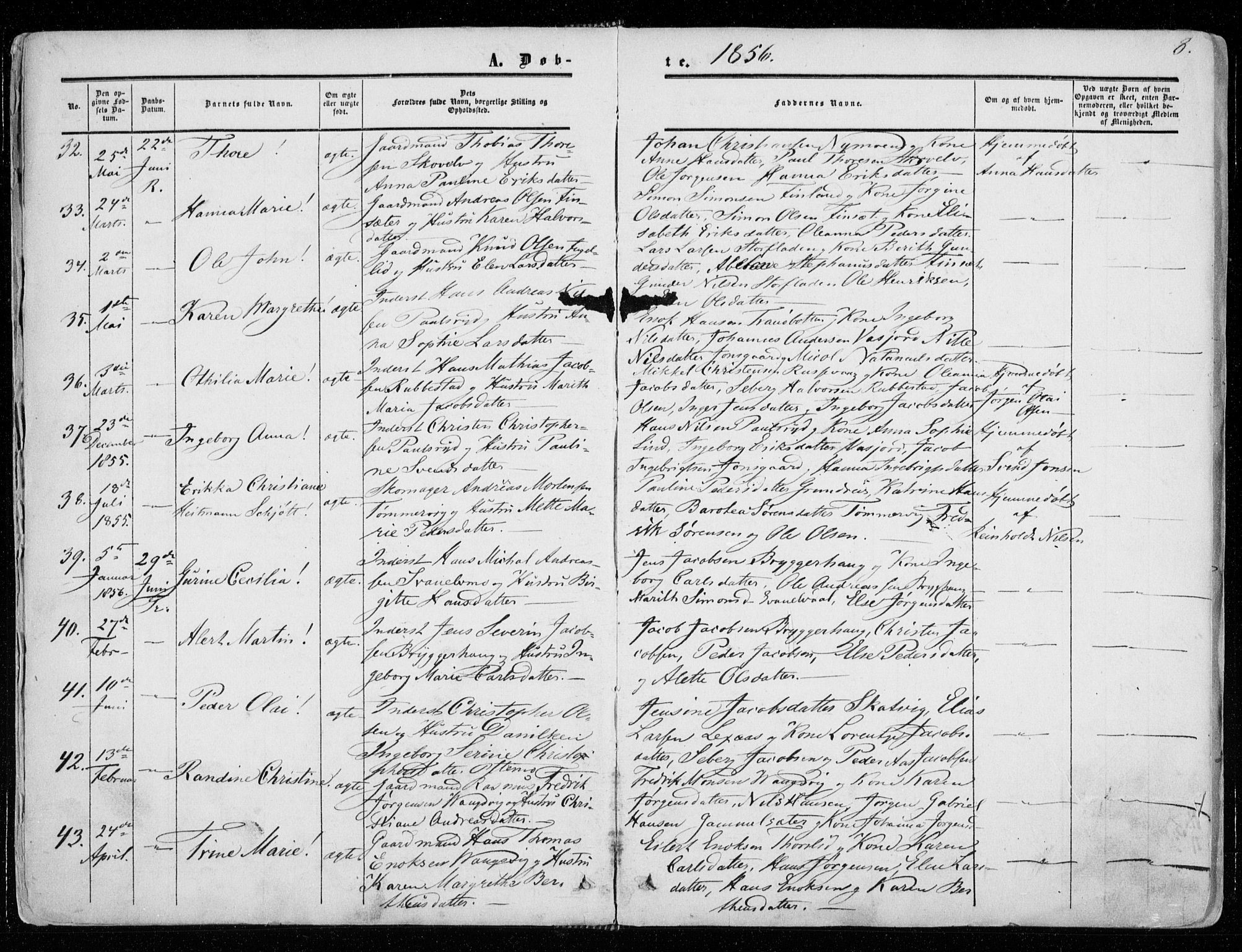 Tranøy sokneprestkontor, AV/SATØ-S-1313/I/Ia/Iaa/L0007kirke: Parish register (official) no. 7, 1856-1866, p. 8