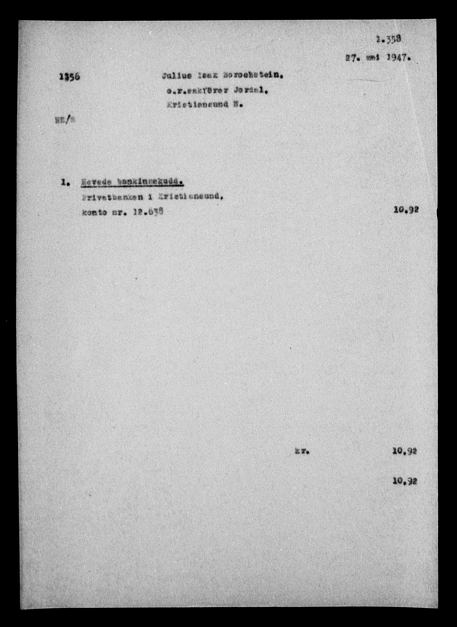 Justisdepartementet, Tilbakeføringskontoret for inndratte formuer, RA/S-1564/H/Hc/Hcb/L0910: --, 1945-1947, p. 402