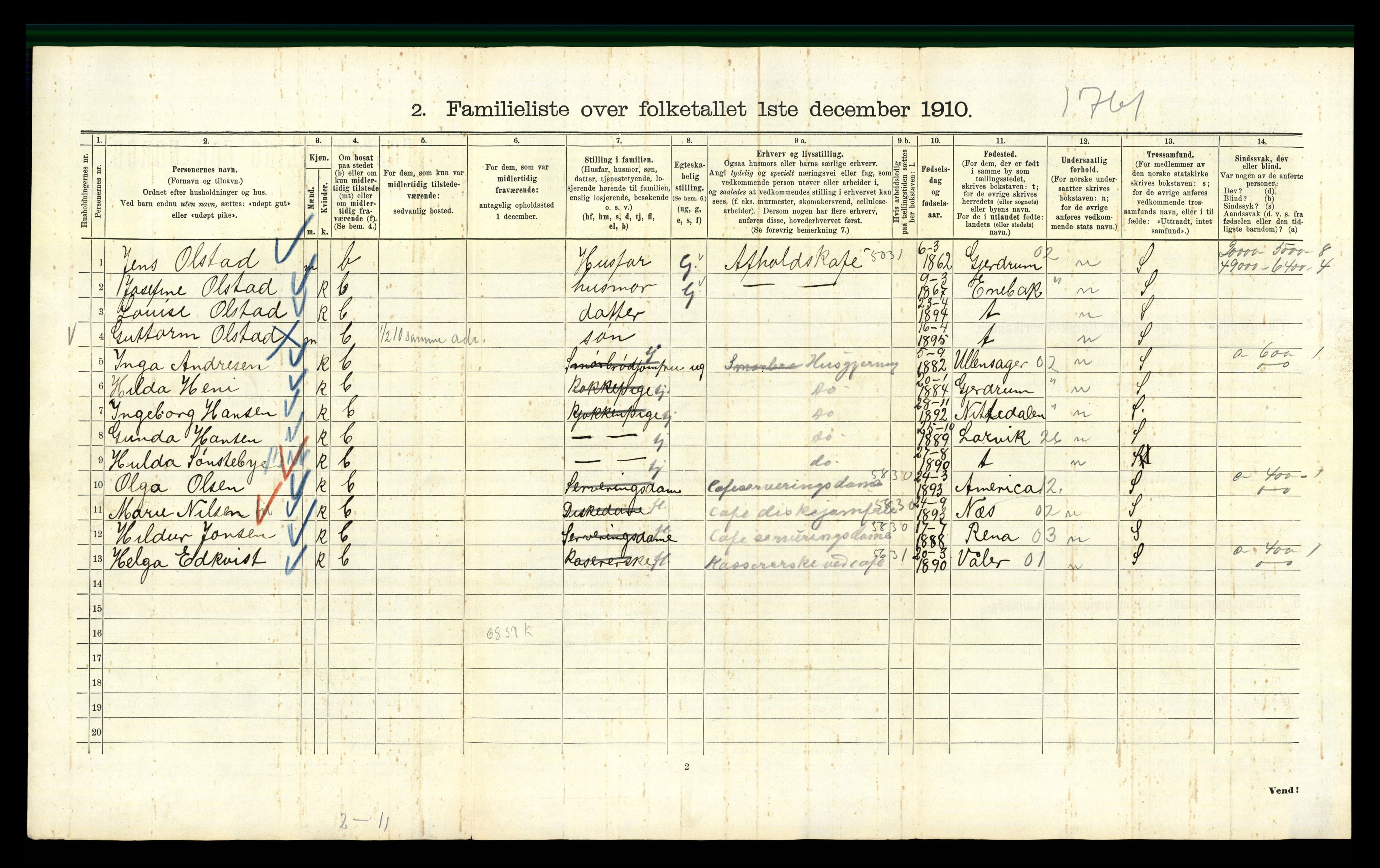 RA, 1910 census for Kristiania, 1910, p. 72216