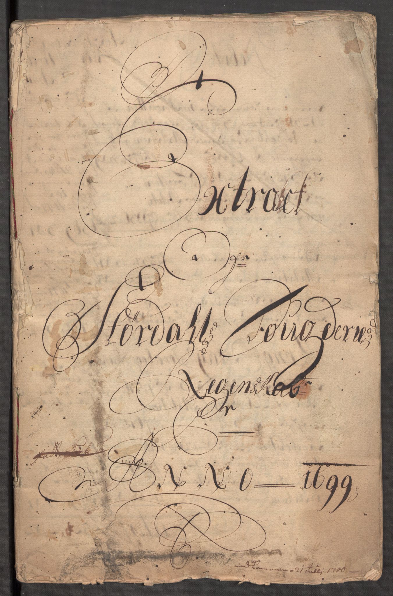 Rentekammeret inntil 1814, Reviderte regnskaper, Fogderegnskap, AV/RA-EA-4092/R62/L4191: Fogderegnskap Stjørdal og Verdal, 1699, p. 4