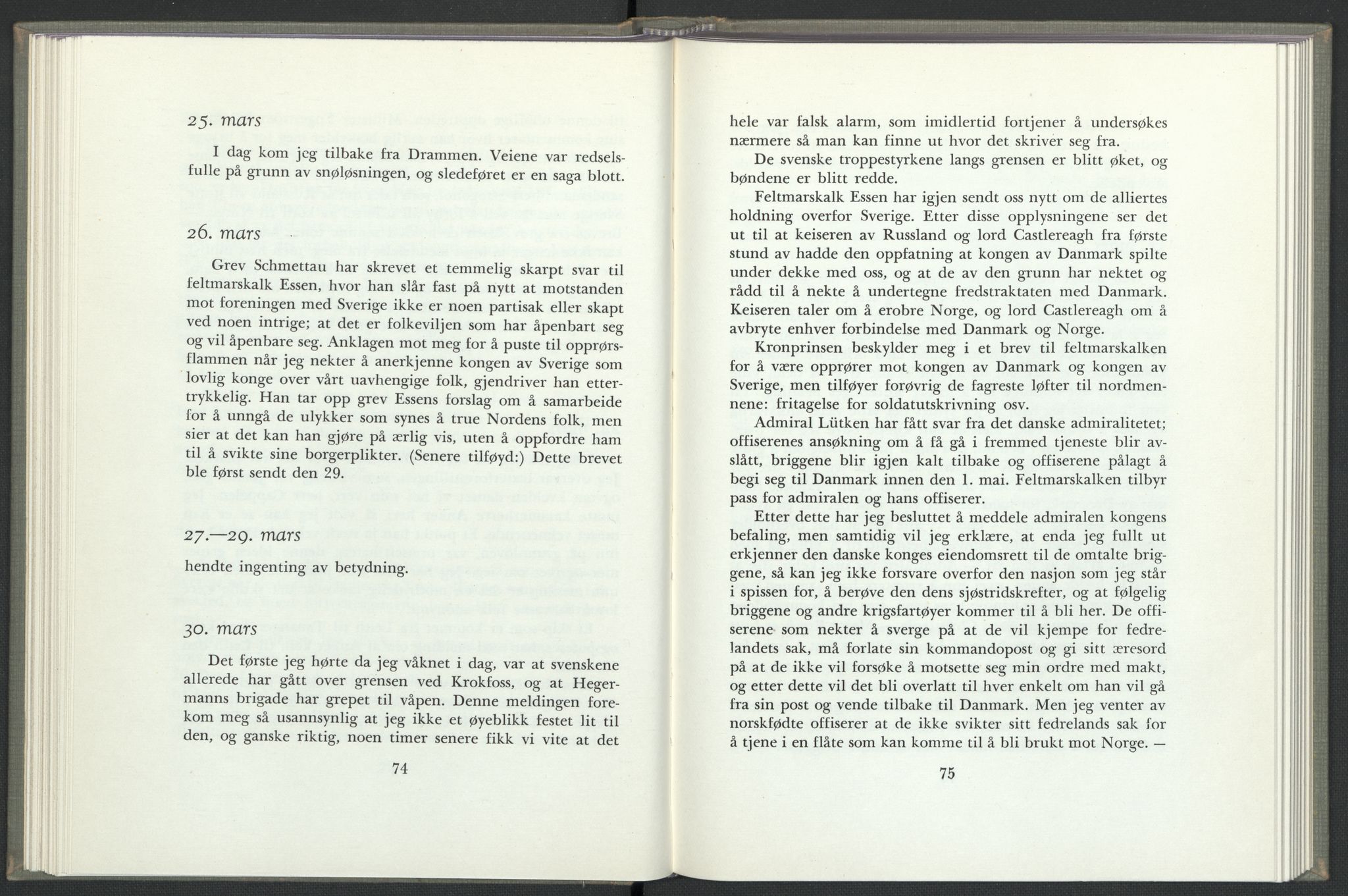 Andre publikasjoner, PUBL/PUBL-999/0003/0002: Christian Frederiks dagbok fra 1814 (1954), 1814, p. 41