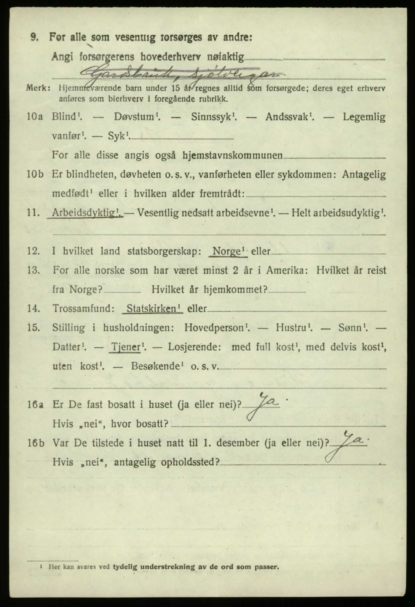 SAB, 1920 census for Bremanger, 1920, p. 4431