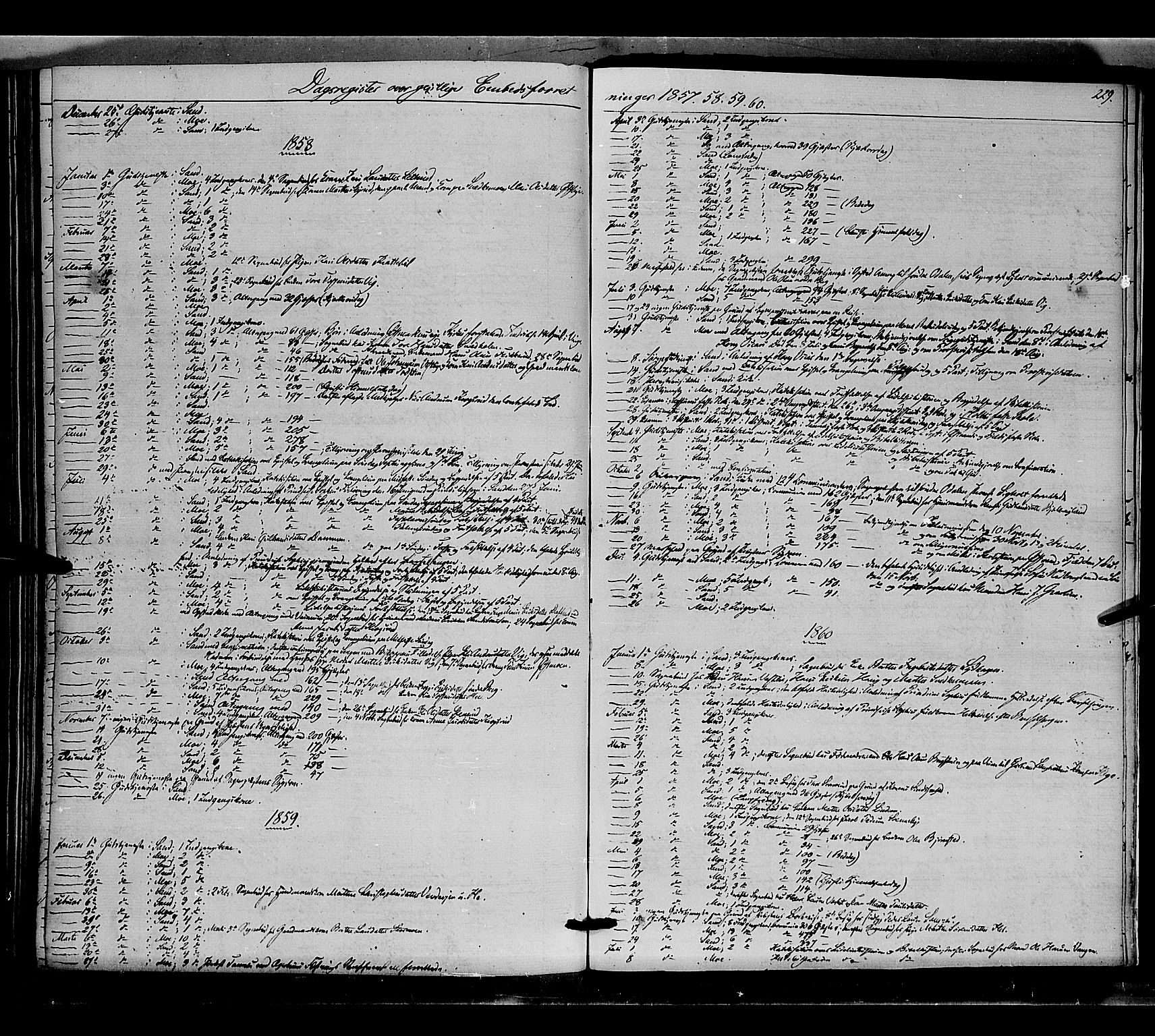 Nord-Odal prestekontor, SAH/PREST-032/H/Ha/Haa/L0003: Parish register (official) no. 3, 1851-1865, p. 229