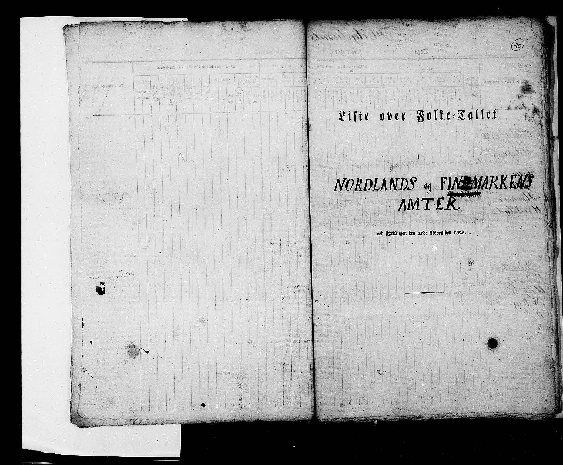 RA, Census 1825, vol. 2: Nationwide summaries, 1825, p. 90