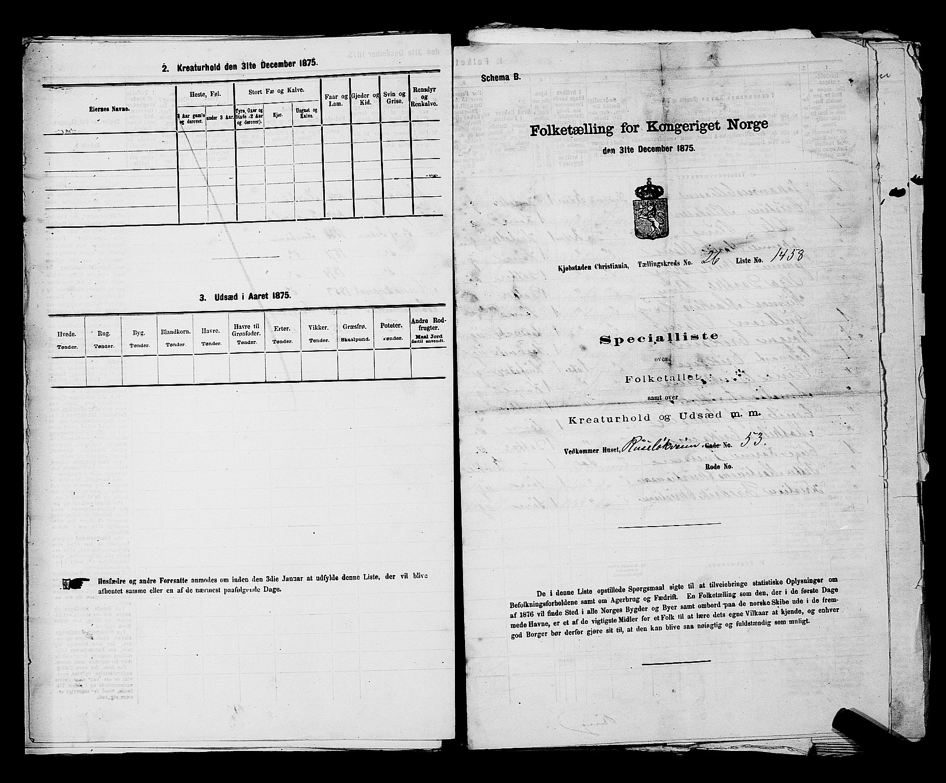 RA, 1875 census for 0301 Kristiania, 1875, p. 4238