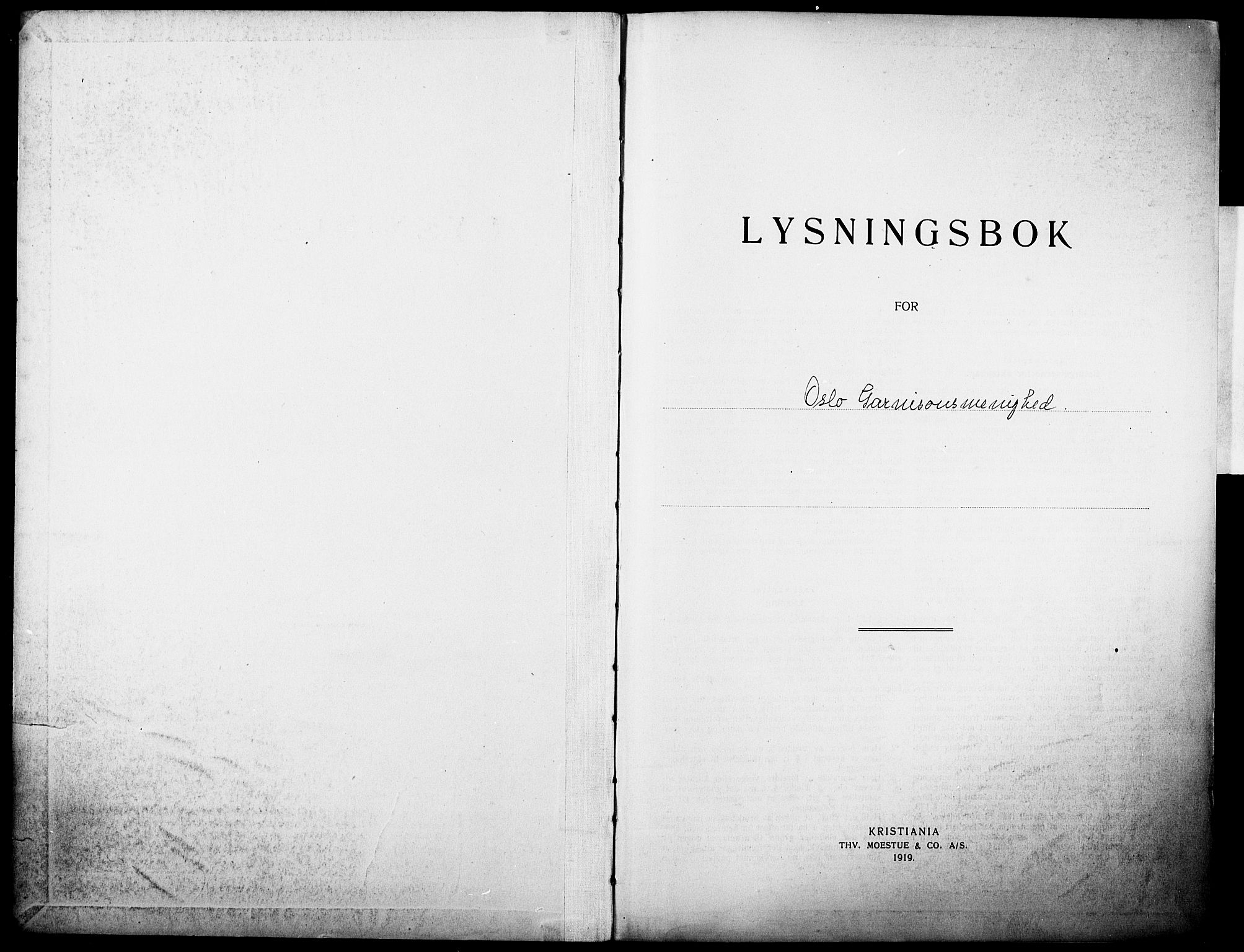 Garnisonsmenigheten Kirkebøker, SAO/A-10846/H/Ha/L0010: Banns register no. I 10, 1922-1932