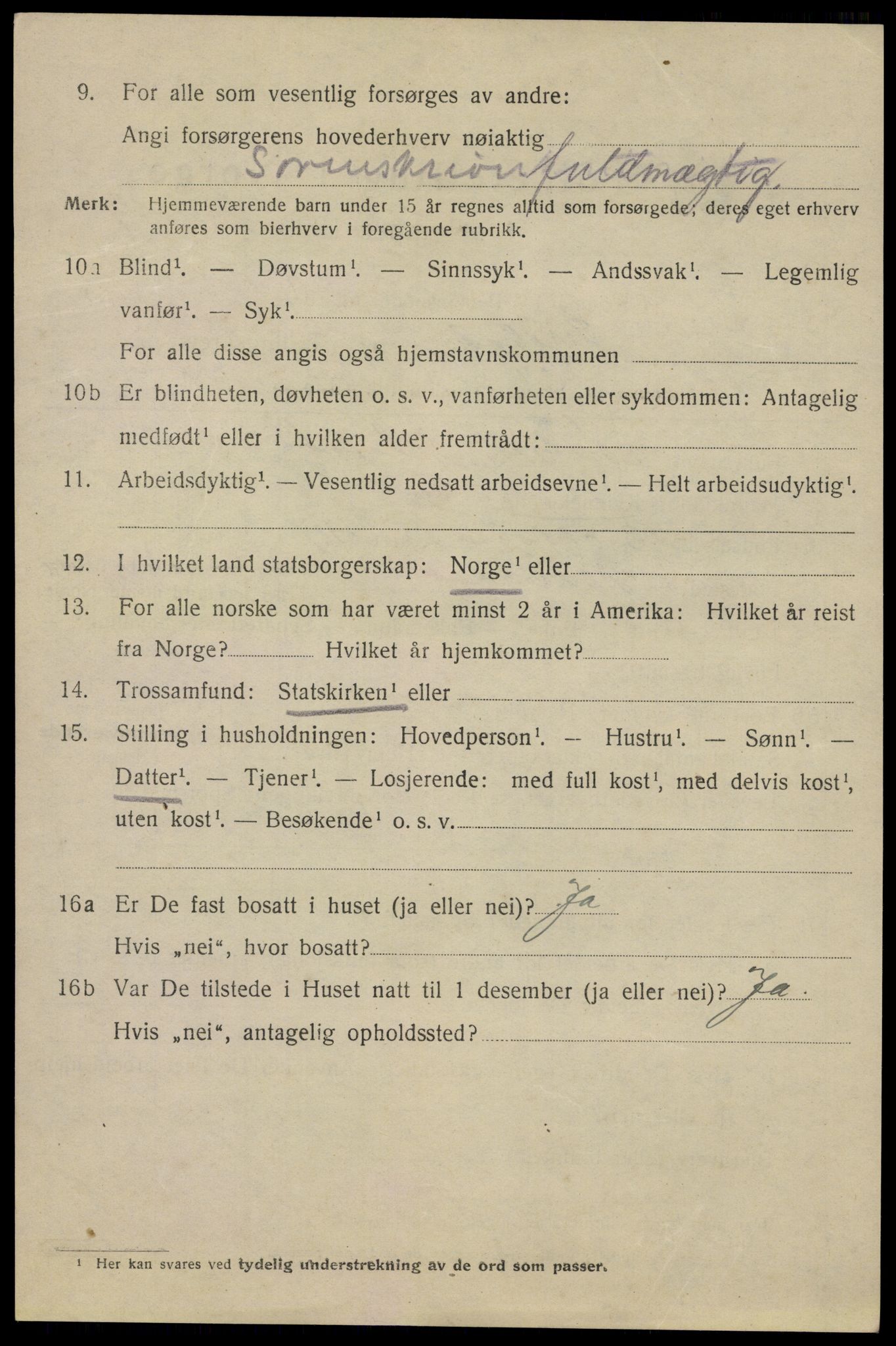 SAO, 1920 census for Drøbak, 1920, p. 2680