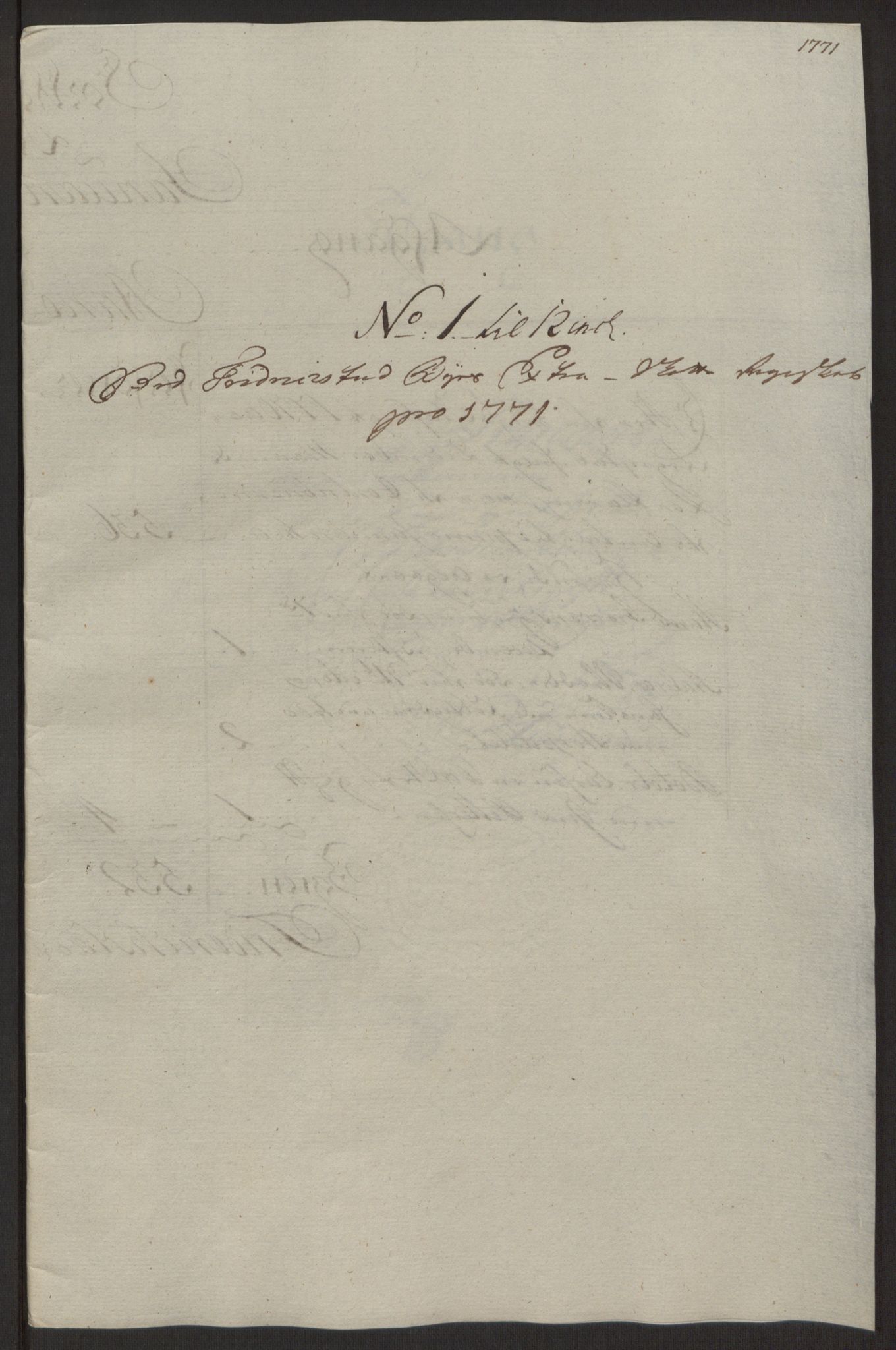 Rentekammeret inntil 1814, Reviderte regnskaper, Byregnskaper, RA/EA-4066/R/Rb/L0029/0001: [B3] Kontribusjonsregnskap / Ekstraskatt, 1762-1772, p. 375