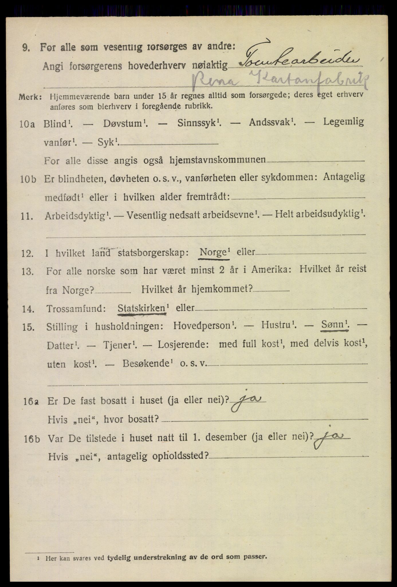 SAH, 1920 census for Åmot, 1920, p. 3806