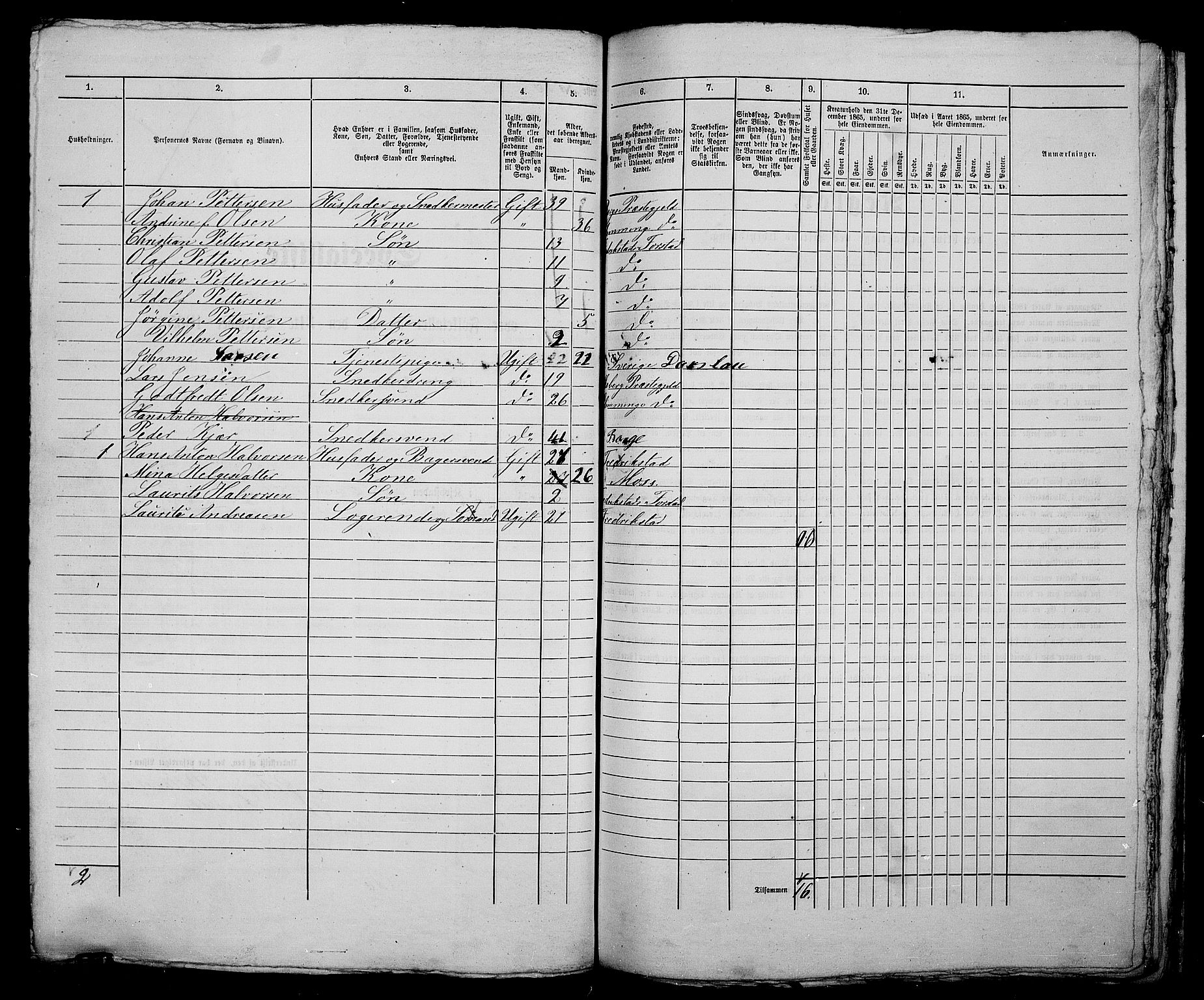 RA, 1865 census for Fredrikstad/Fredrikstad, 1865, p. 259