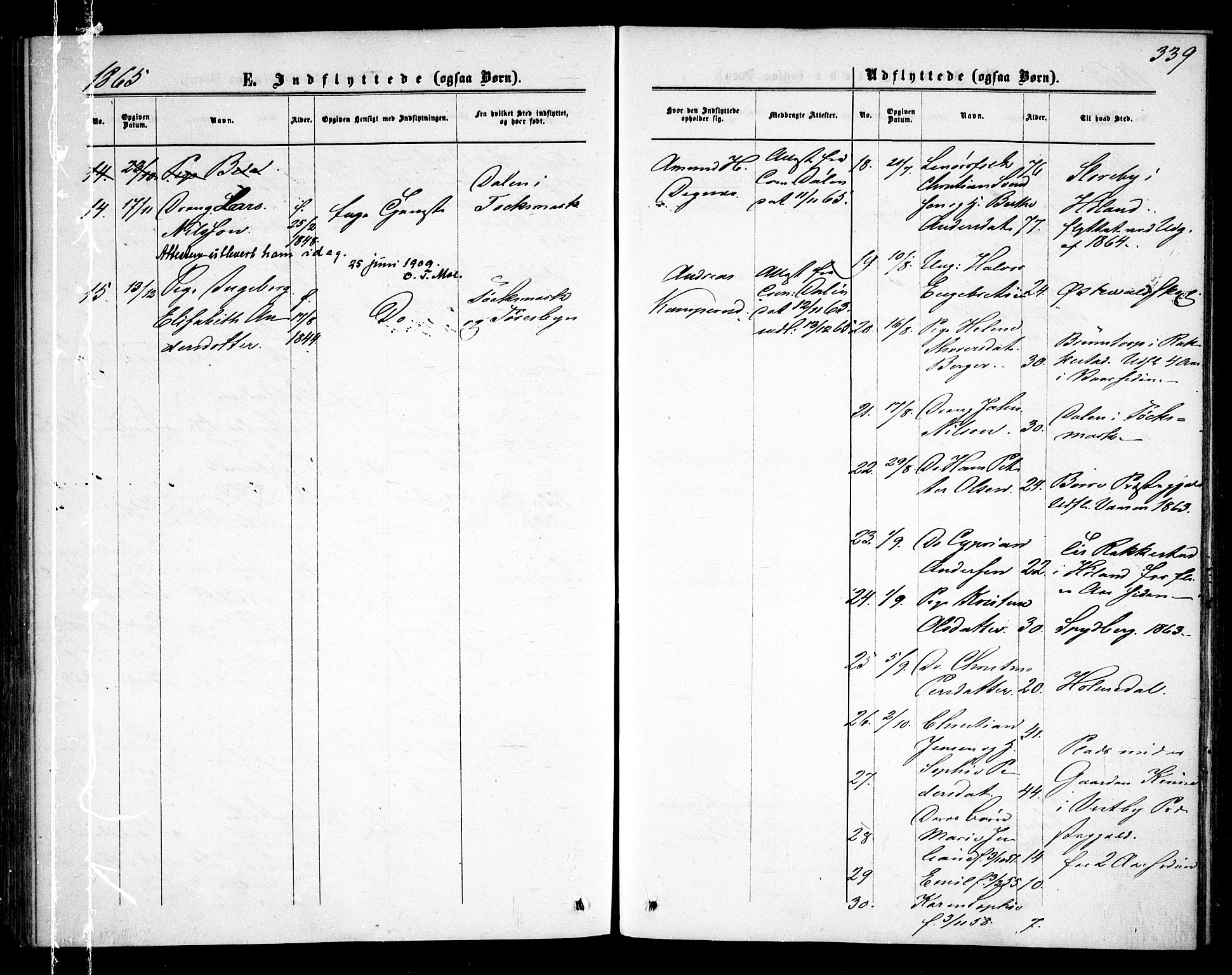 Rødenes prestekontor Kirkebøker, SAO/A-2005/F/Fa/L0007: Parish register (official) no. I 7, 1860-1869, p. 339