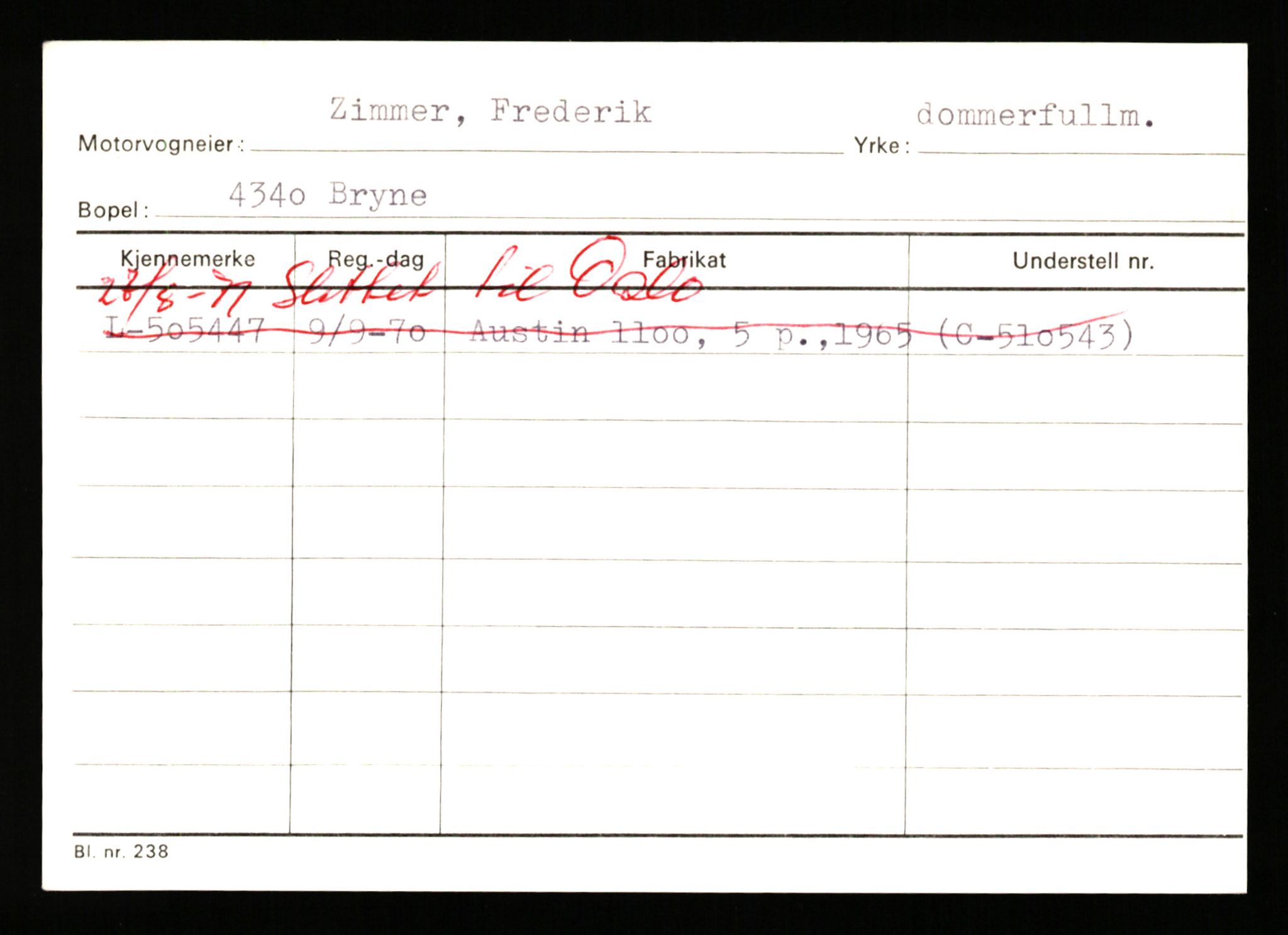 Stavanger trafikkstasjon, SAST/A-101942/0/H/L0043: Viste - Øksendal, 1930-1971, p. 1669