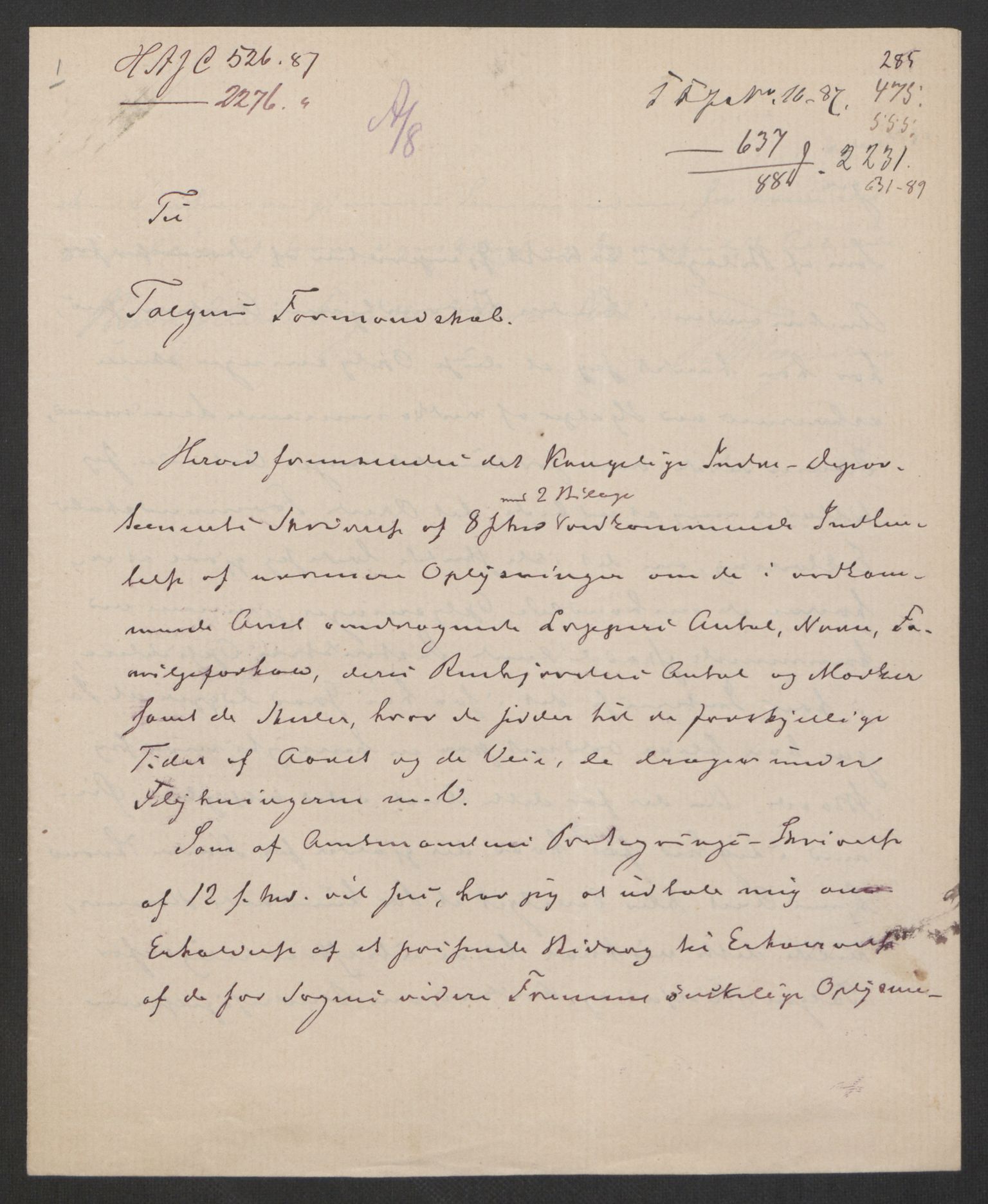 Landbruksdepartementet, Kontorer for reindrift og ferskvannsfiske, AV/RA-S-1247/2/E/Eb/L0014: Lappekommisjonen, 1885-1890, p. 346