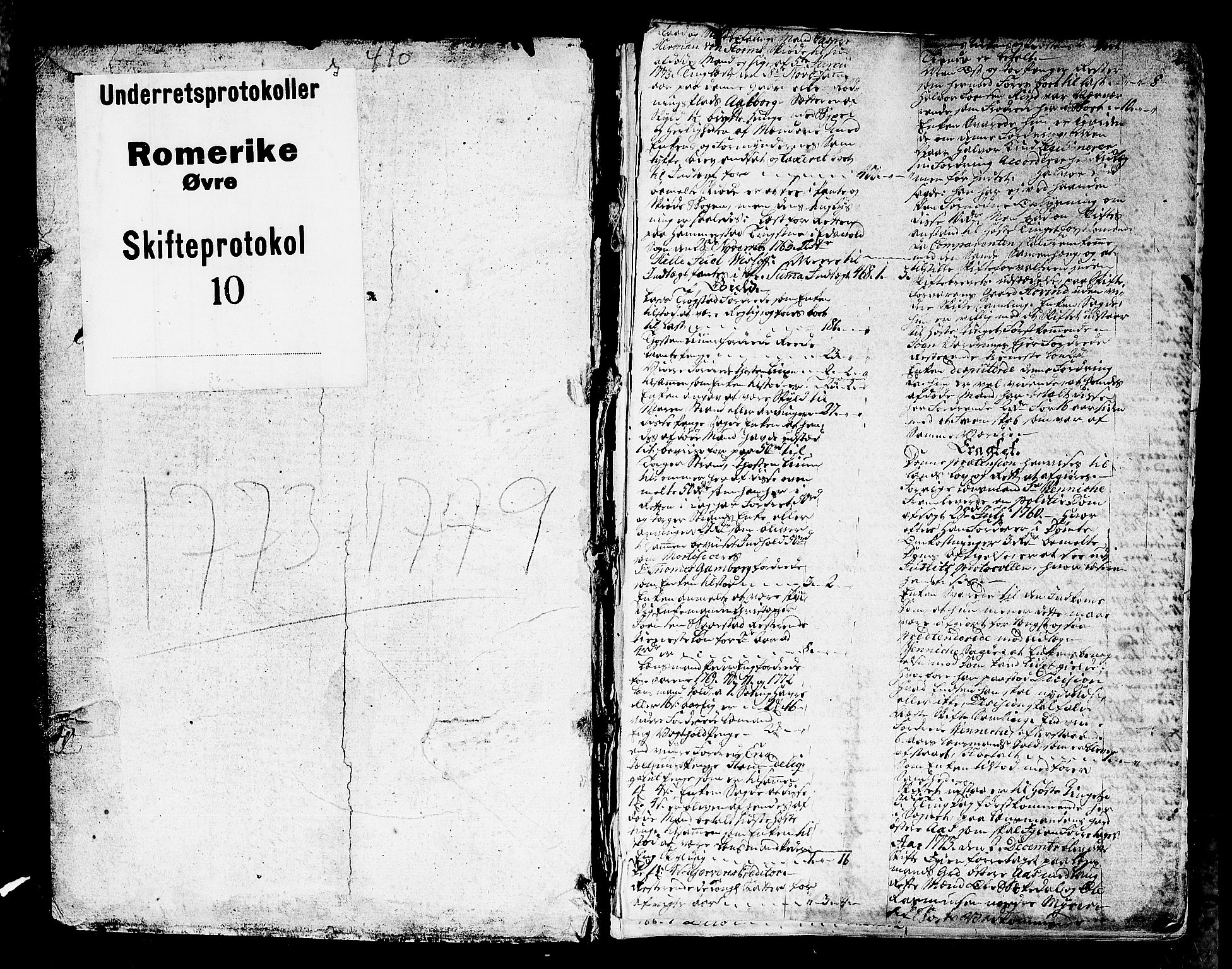 Øvre Romerike sorenskriveri, SAO/A-10649/H/Hb/L0010a: Skifteprotokoll nr. 10a, 1773-1779, p. 2a