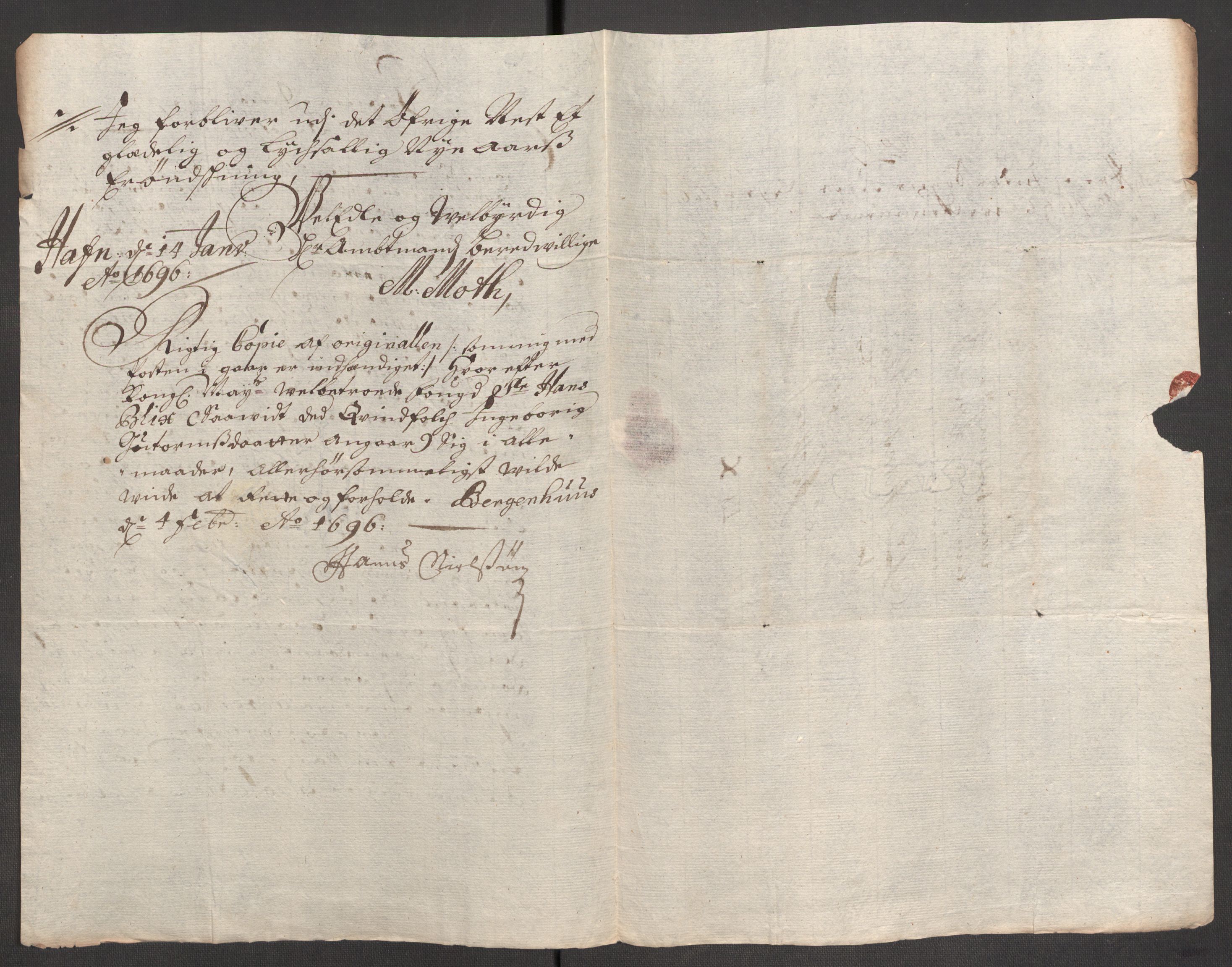 Rentekammeret inntil 1814, Reviderte regnskaper, Fogderegnskap, AV/RA-EA-4092/R52/L3309: Fogderegnskap Sogn, 1696-1697, p. 226