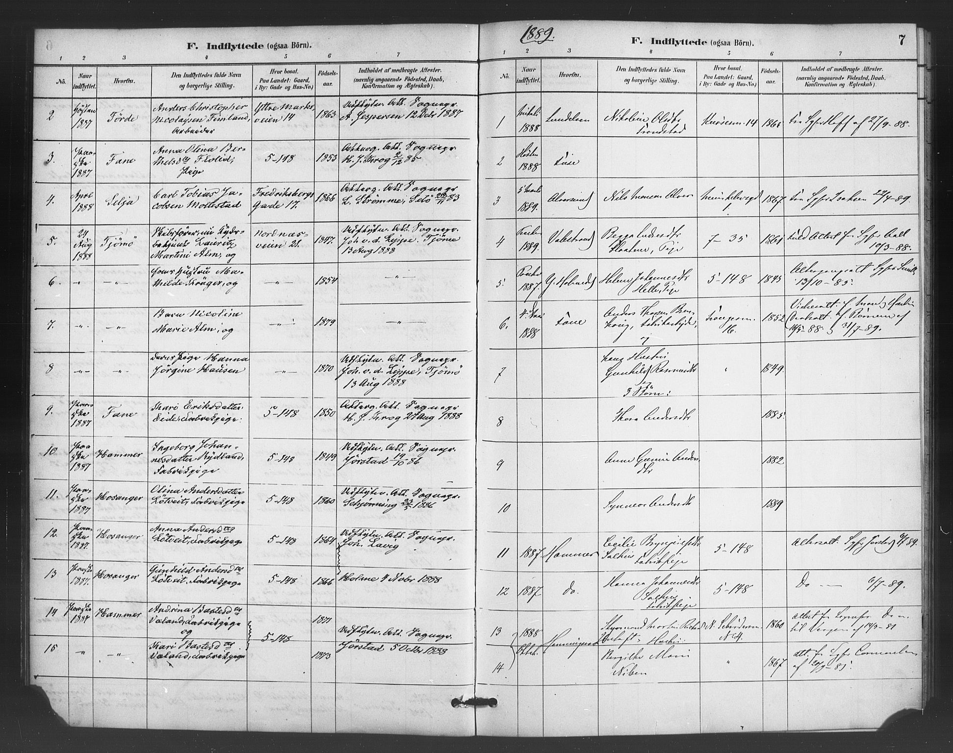 Nykirken Sokneprestembete, SAB/A-77101/H/Haa/L0051: Parish register (official) no. G 3, 1880-1889, p. 7