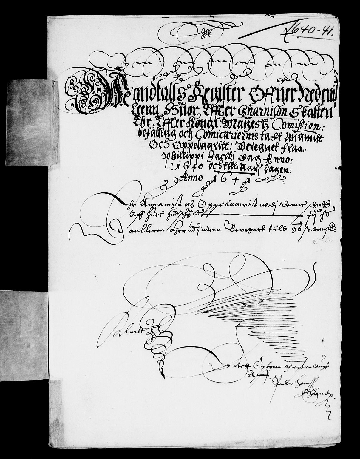 Rentekammeret inntil 1814, Reviderte regnskaper, Lensregnskaper, AV/RA-EA-5023/R/Rb/Rbq/L0030: Nedenes len. Mandals len. Råbyggelag., 1640-1642
