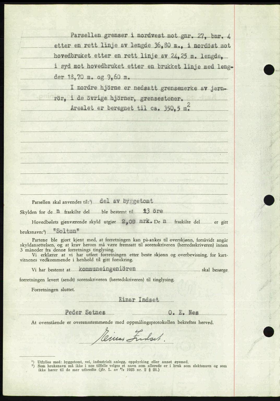 Romsdal sorenskriveri, AV/SAT-A-4149/1/2/2C: Mortgage book no. A21, 1946-1946, Diary no: : 2677/1946