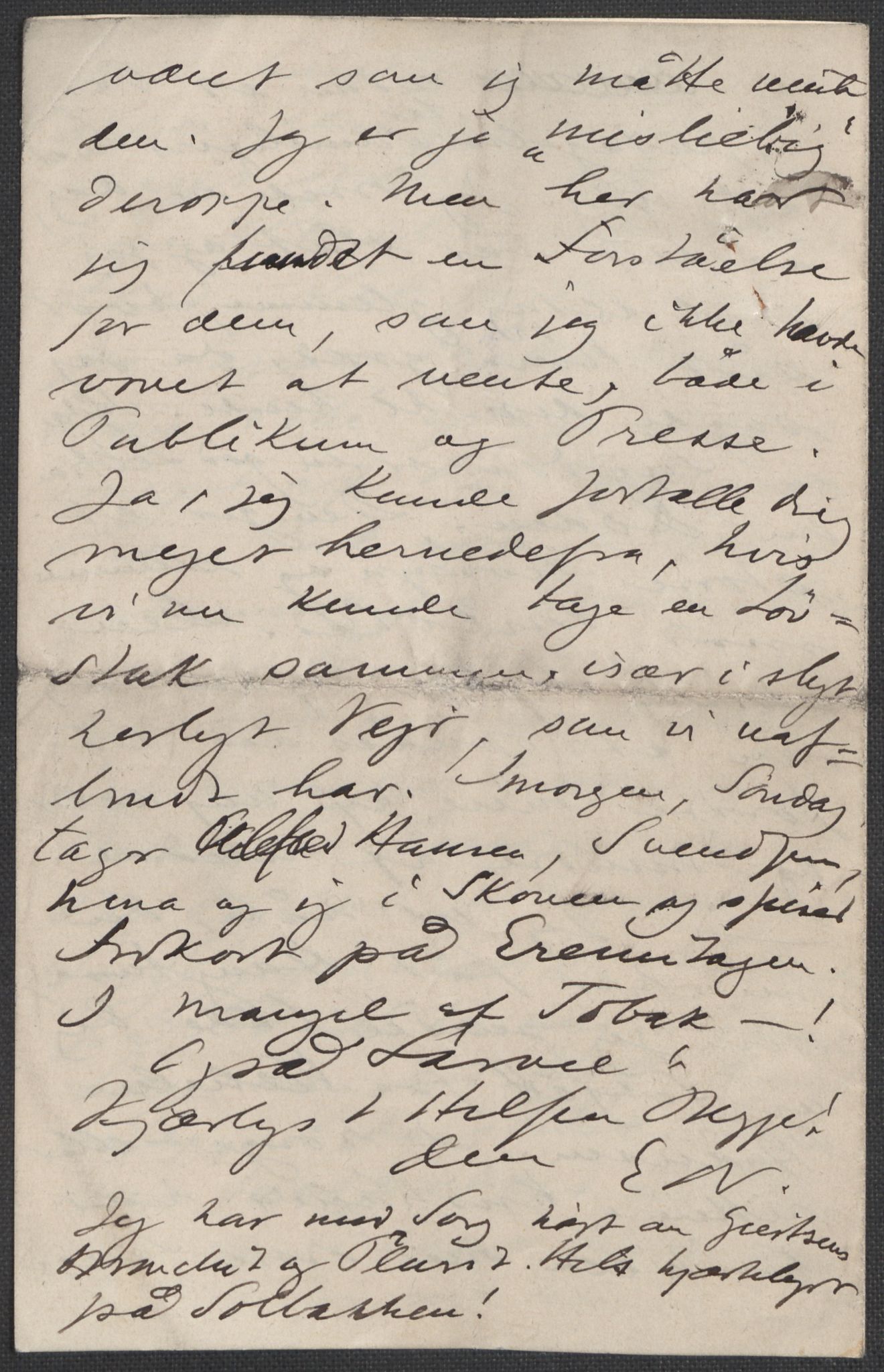 Beyer, Frants, AV/RA-PA-0132/F/L0001: Brev fra Edvard Grieg til Frantz Beyer og "En del optegnelser som kan tjene til kommentar til brevene" av Marie Beyer, 1872-1907, p. 534