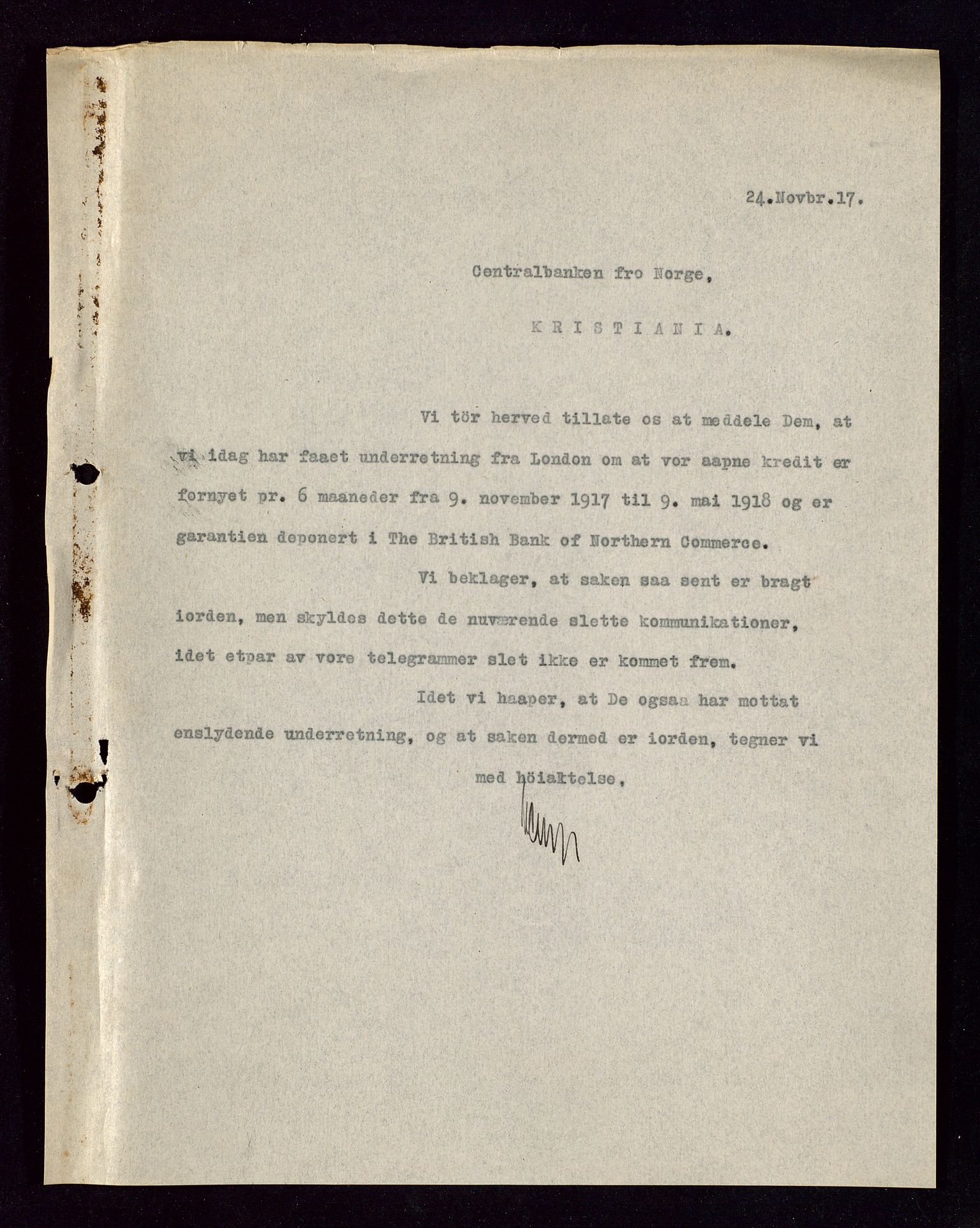 Pa 1521 - A/S Norske Shell, AV/SAST-A-101915/E/Ea/Eaa/L0002: Sjefskorrespondanse, 1917-1918, p. 85