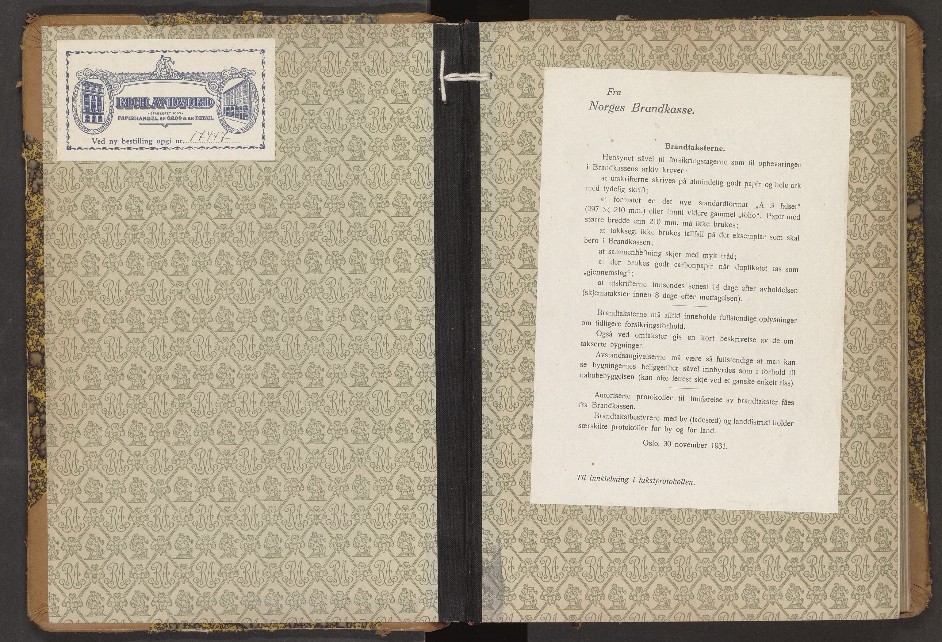 Norges Brannkasse Hol, SAT/A-5601/BT/L0026: Branntakstprotokoll med skjema, 1940-1955