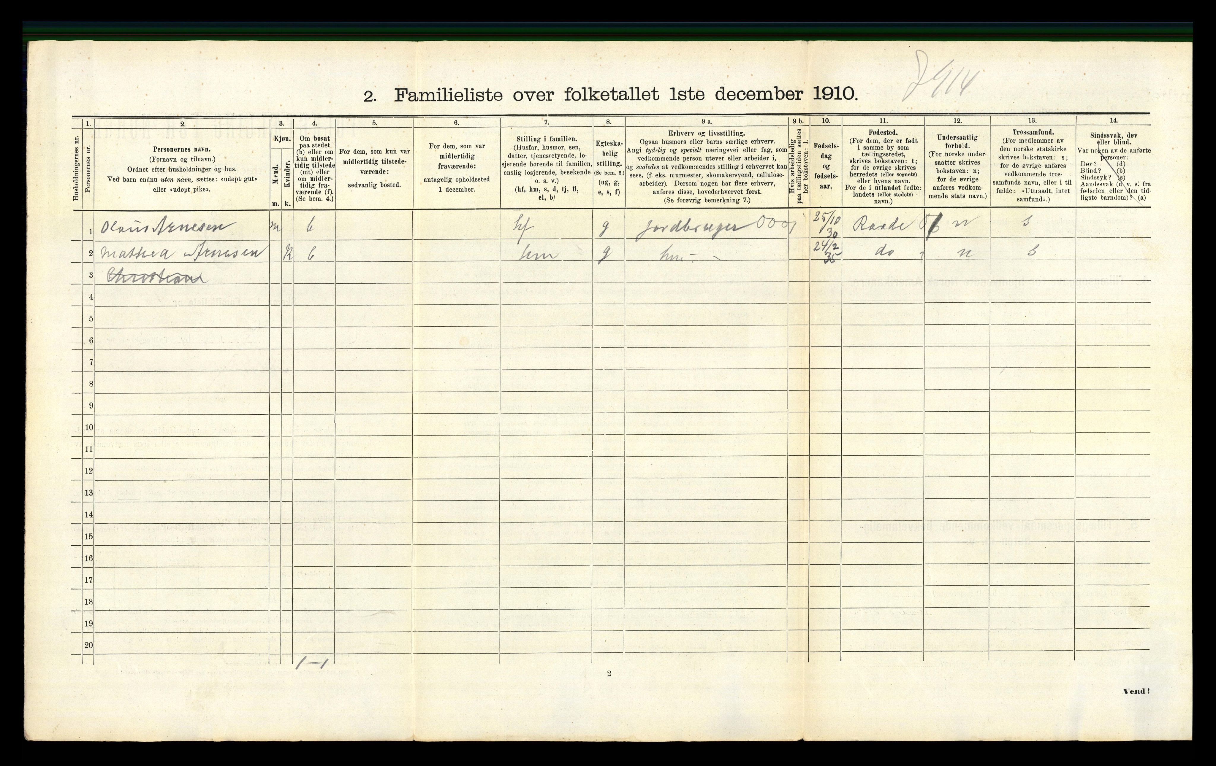 RA, 1910 census for Tønsberg, 1910, p. 5046