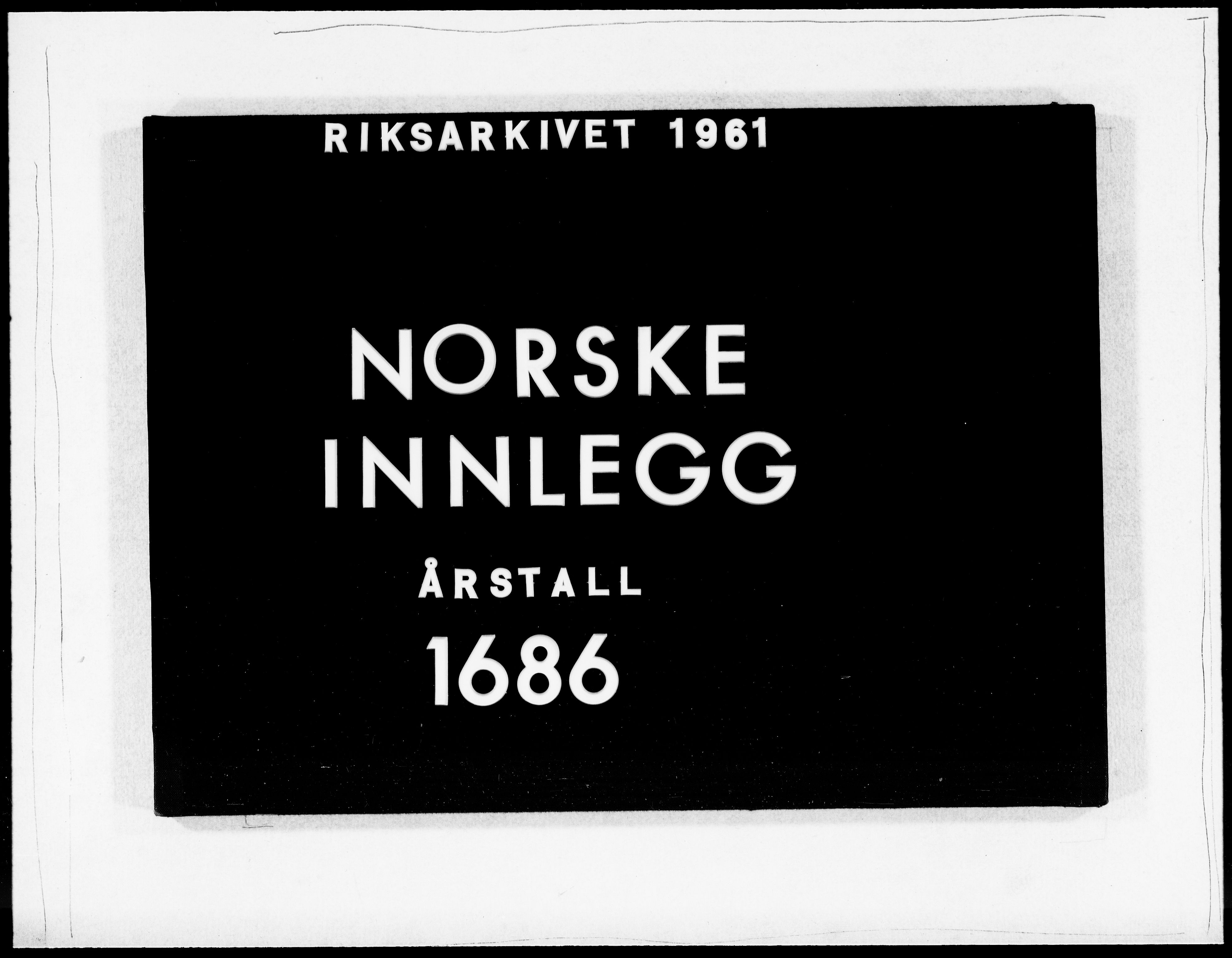 Danske Kanselli 1572-1799, RA/EA-3023/F/Fc/Fcc/Fcca/L0039: Norske innlegg 1572-1799, 1685-1686, p. 143