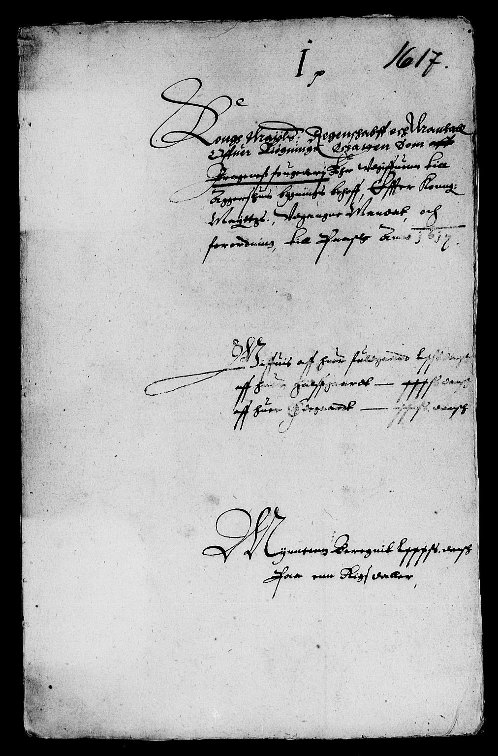 Rentekammeret inntil 1814, Reviderte regnskaper, Lensregnskaper, RA/EA-5023/R/Rb/Rba/L0043: Akershus len, 1608-1618