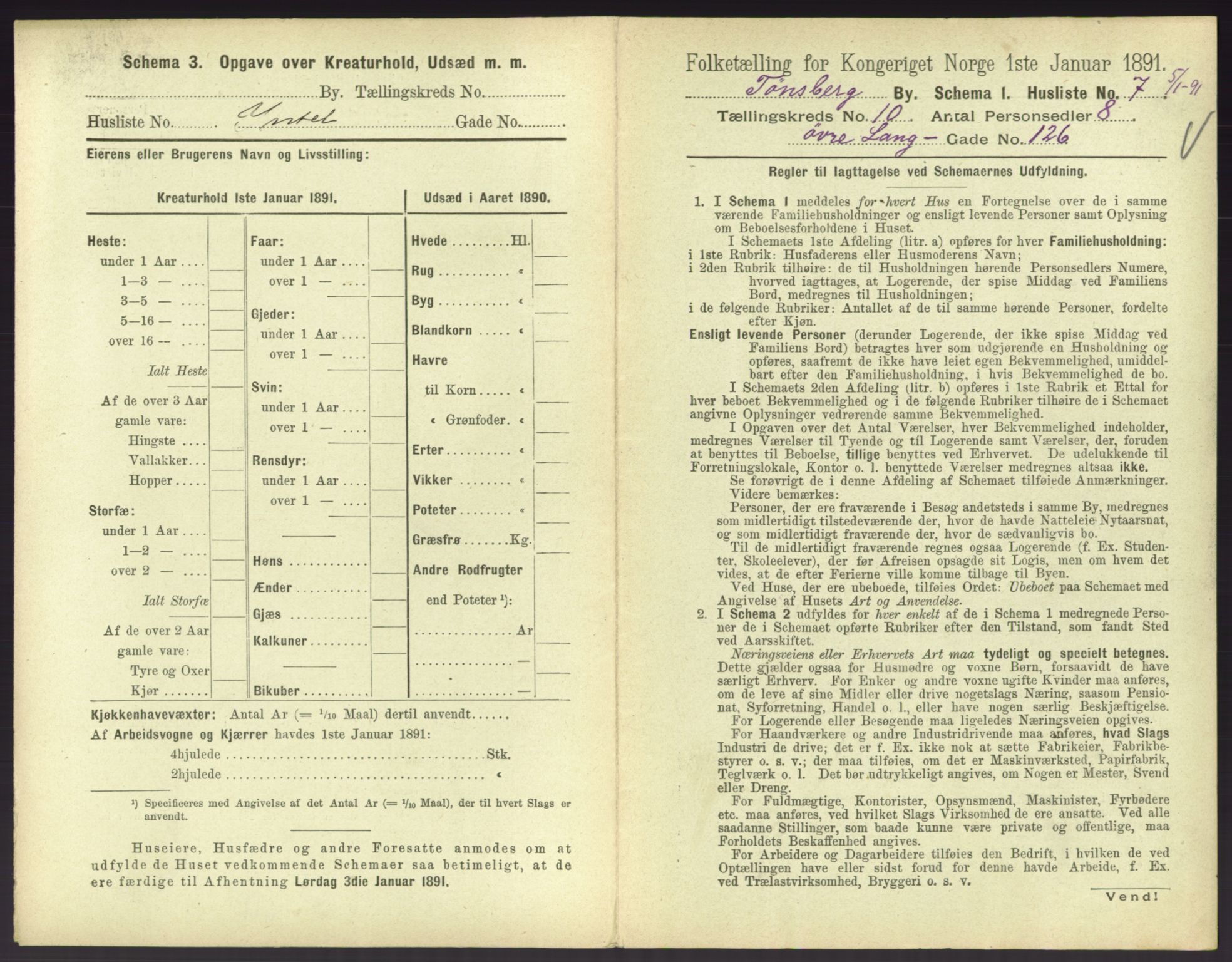 RA, 1891 census for 0705 Tønsberg, 1891, p. 410