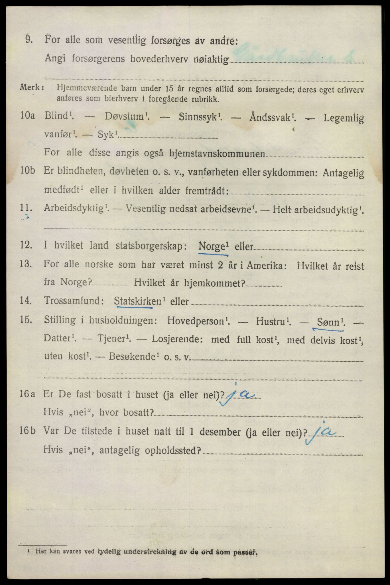 SAKO, 1920 census for Sandeherred, 1920, p. 15293
