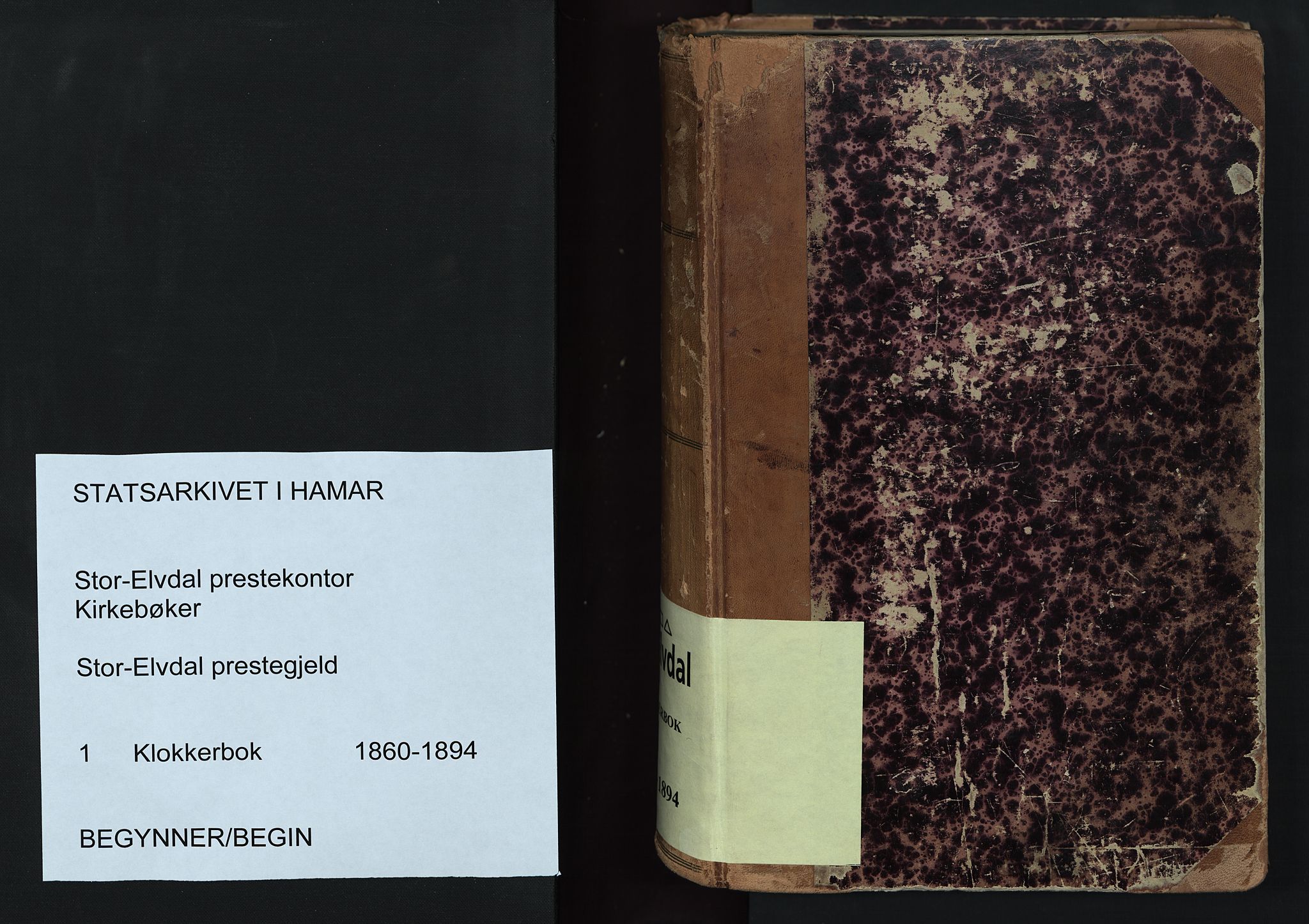 Stor-Elvdal prestekontor, AV/SAH-PREST-052/H/Ha/Hab/L0001: Parish register (copy) no. 1 /1, 1860-1894