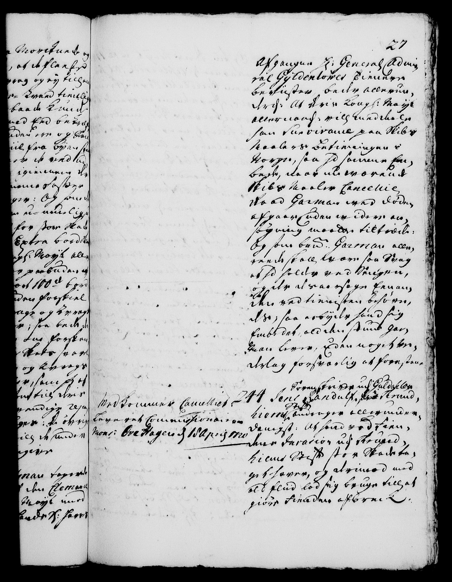 Rentekammeret, Kammerkanselliet, RA/EA-3111/G/Gh/Gha/L0001: Norsk ekstraktmemorialprotokoll, sak. 1-375 (merket RK 53.46), 1720, p. 27