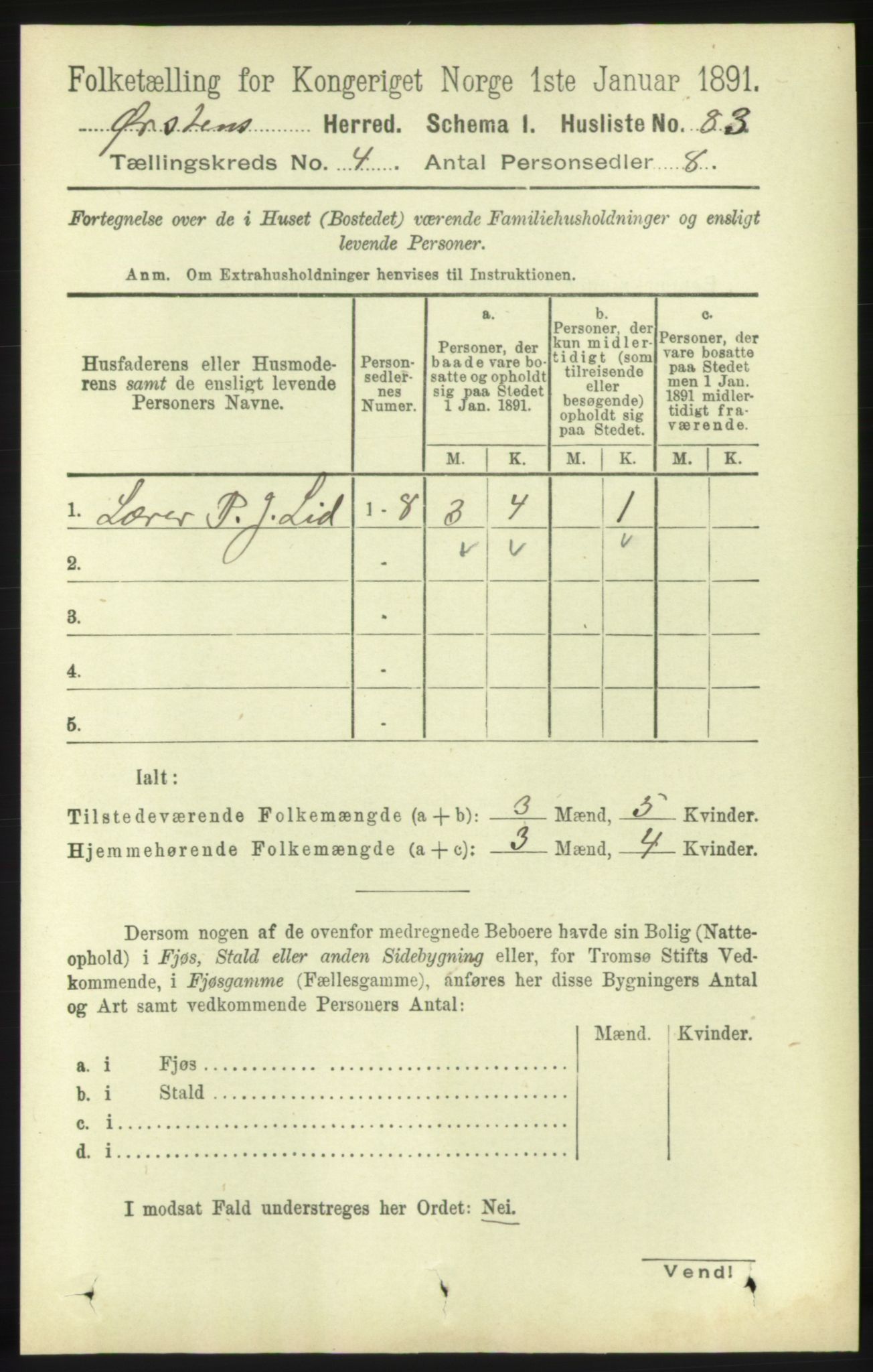 RA, 1891 census for 1520 Ørsta, 1891, p. 1668