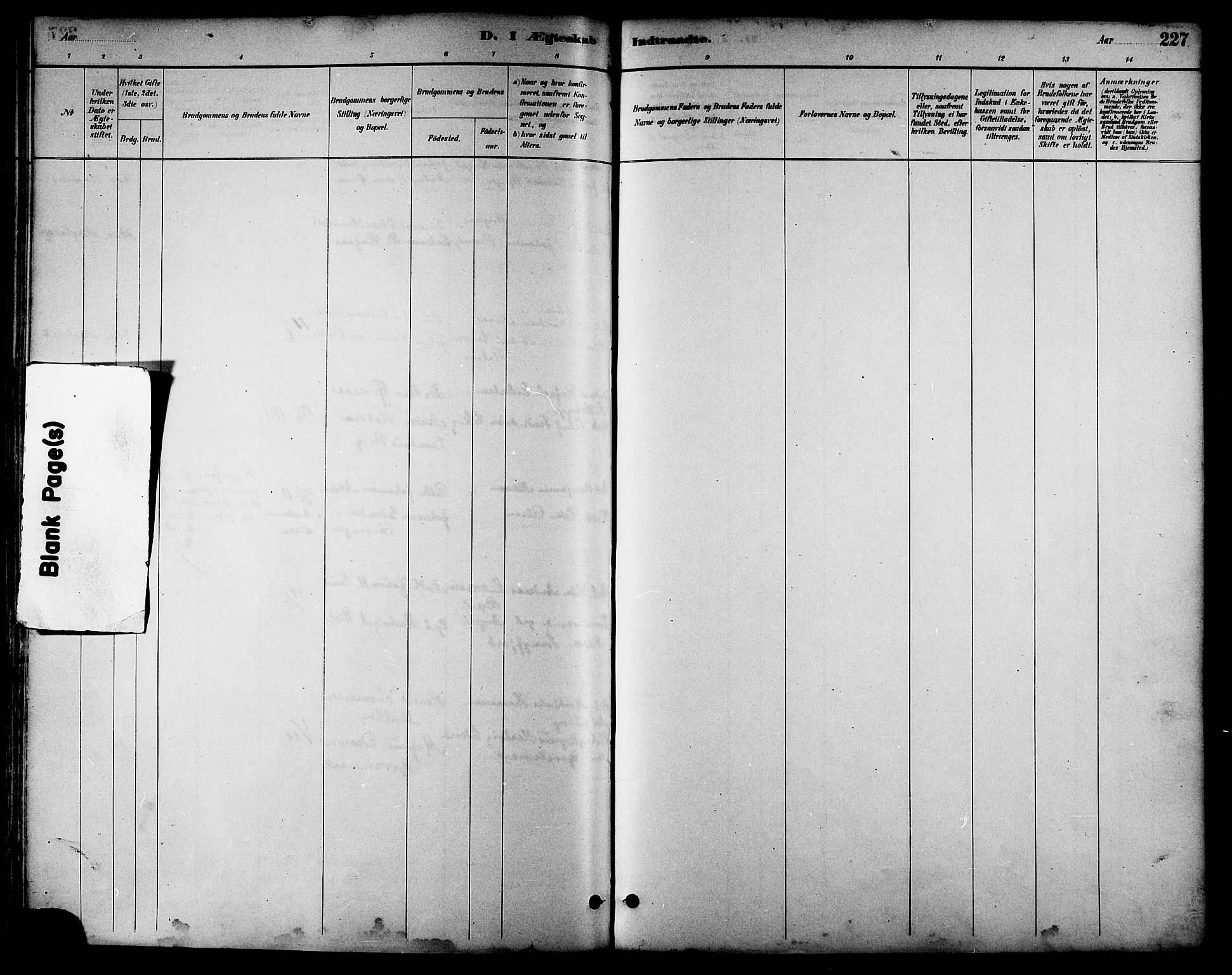 Ministerialprotokoller, klokkerbøker og fødselsregistre - Nordland, AV/SAT-A-1459/814/L0230: Parish register (copy) no. 814C03, 1884-1911, p. 227