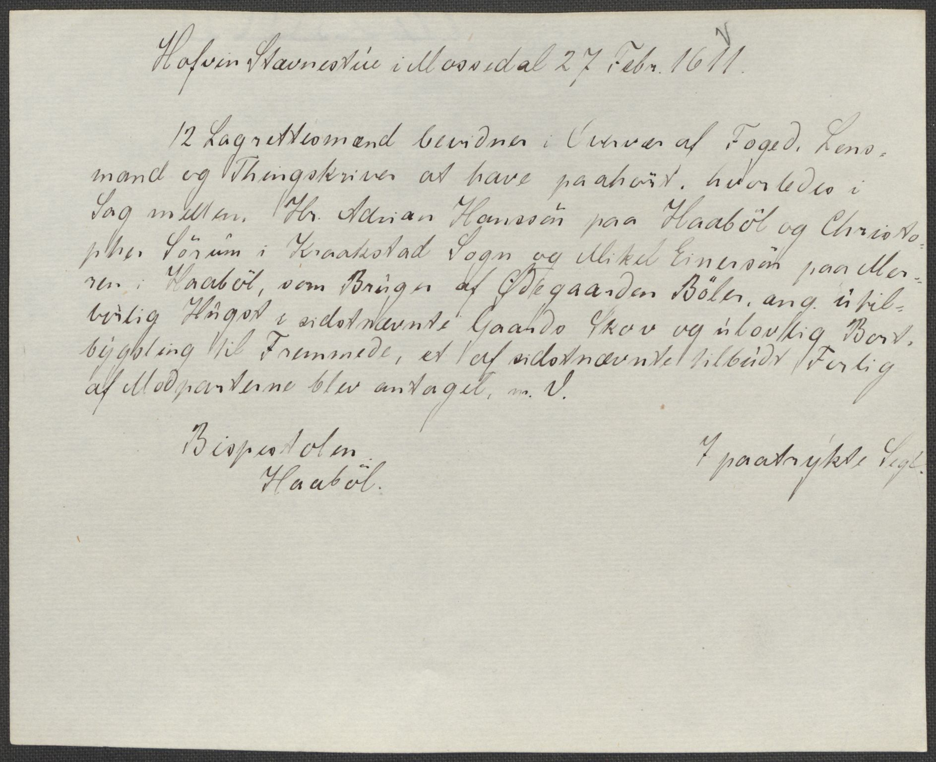 Riksarkivets diplomsamling, RA/EA-5965/F15/L0005: Prestearkiv - Østfold, 1572-1830, p. 214