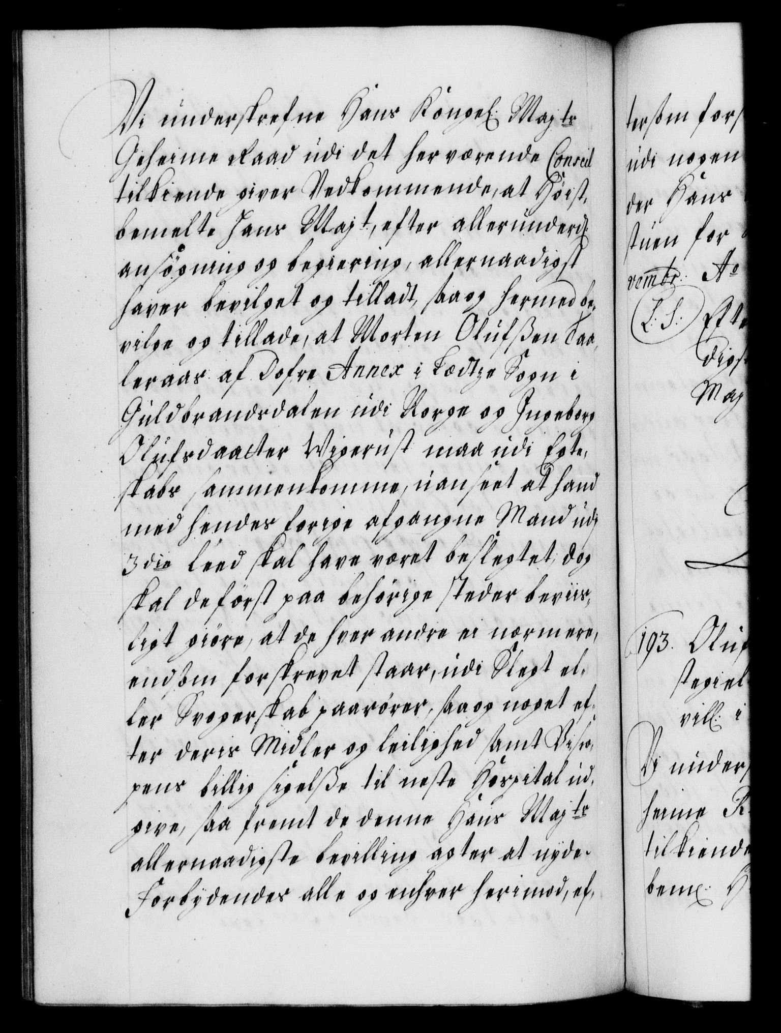 Danske Kanselli 1572-1799, AV/RA-EA-3023/F/Fc/Fca/Fcaa/L0021: Norske registre, 1712-1715, p. 578b