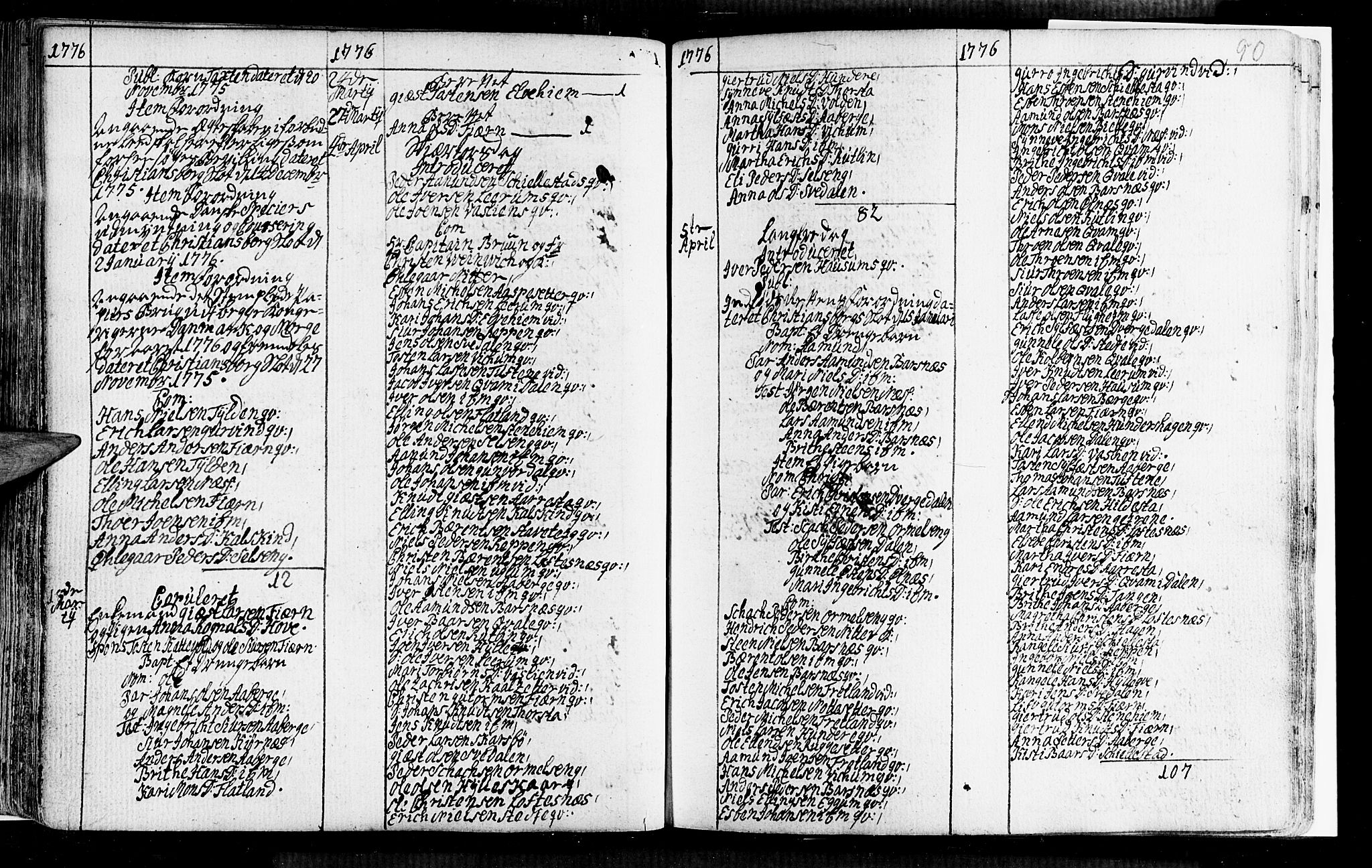 Sogndal sokneprestembete, SAB/A-81301/H/Haa/Haaa/L0005: Parish register (official) no. A 5, 1768-1782, p. 90