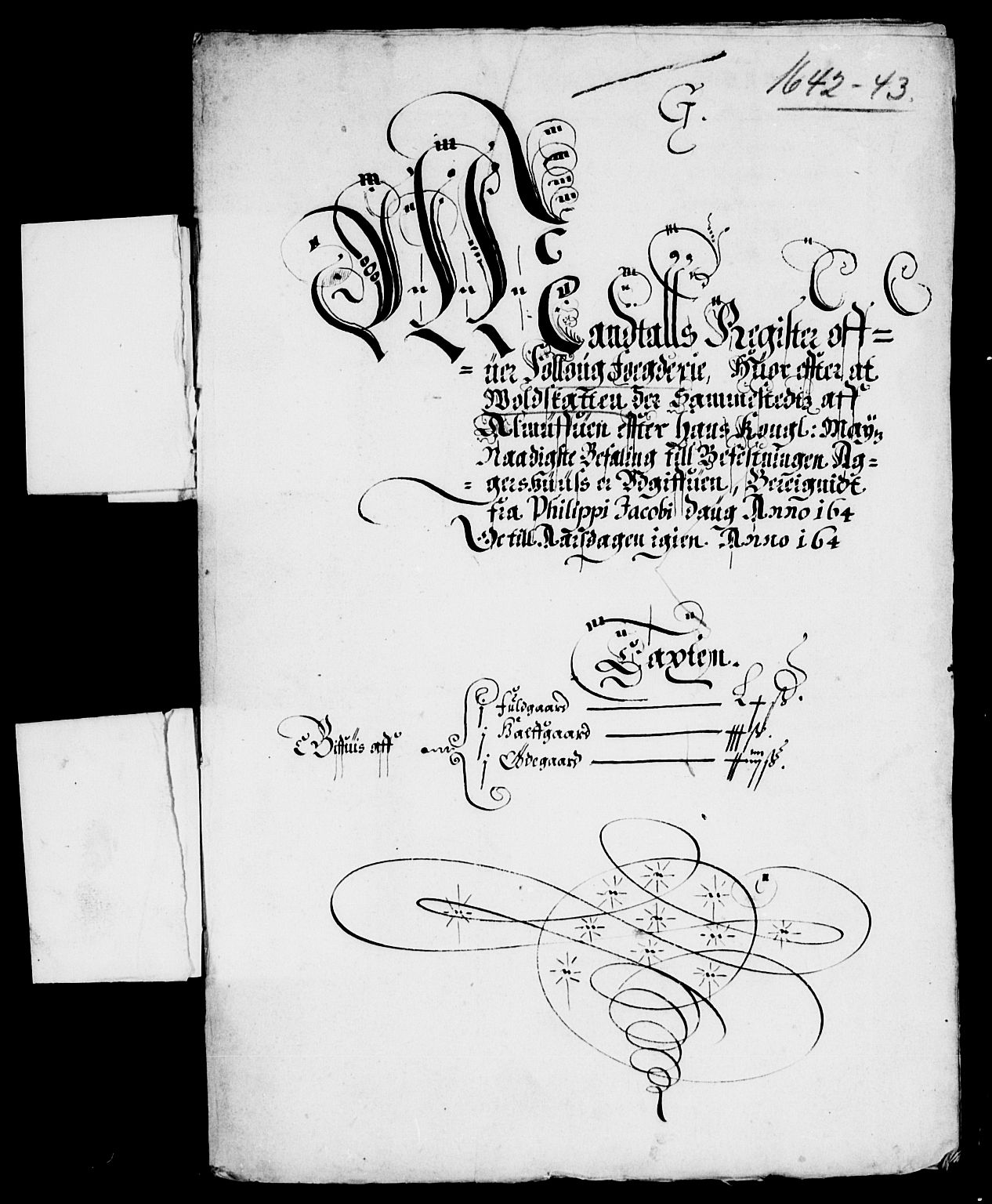 Rentekammeret inntil 1814, Reviderte regnskaper, Lensregnskaper, RA/EA-5023/R/Rb/Rba/L0168: Akershus len, 1642-1643